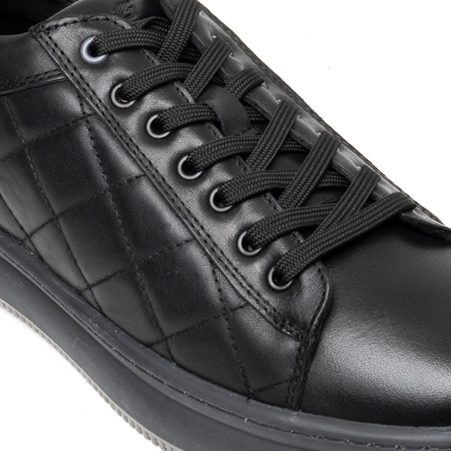Erkek Siyah Hakiki Deri Sneaker Ayakkabı 3K1SA16381-4