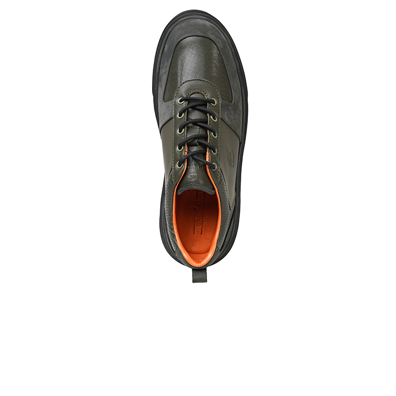 Erkek Haki Hakiki Deri Sneaker Ayakkabı 3K1SA16410-3
