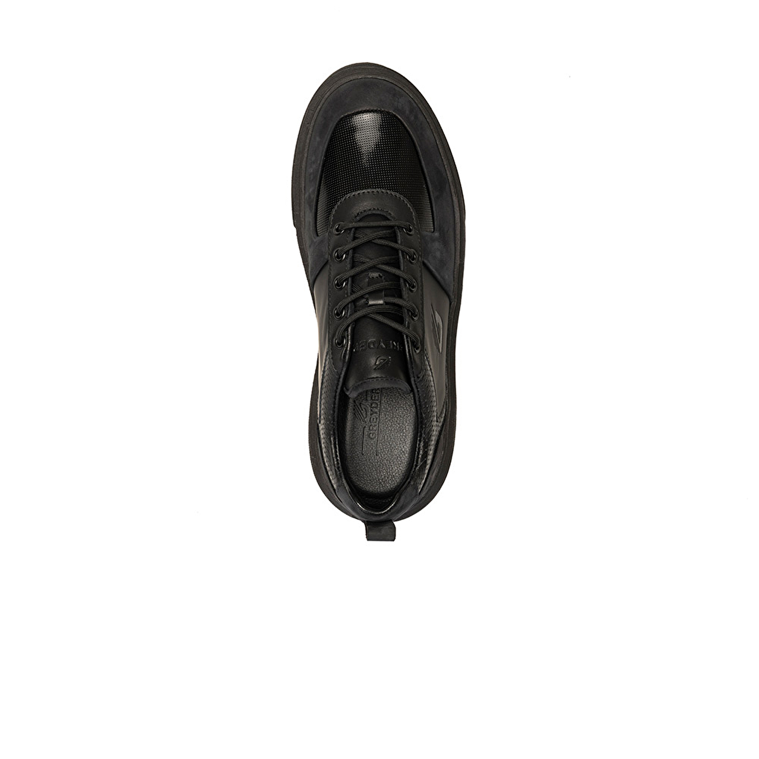 Erkek Siyah Hakiki Deri Sneaker Ayakkabı 3K1SA16410-3