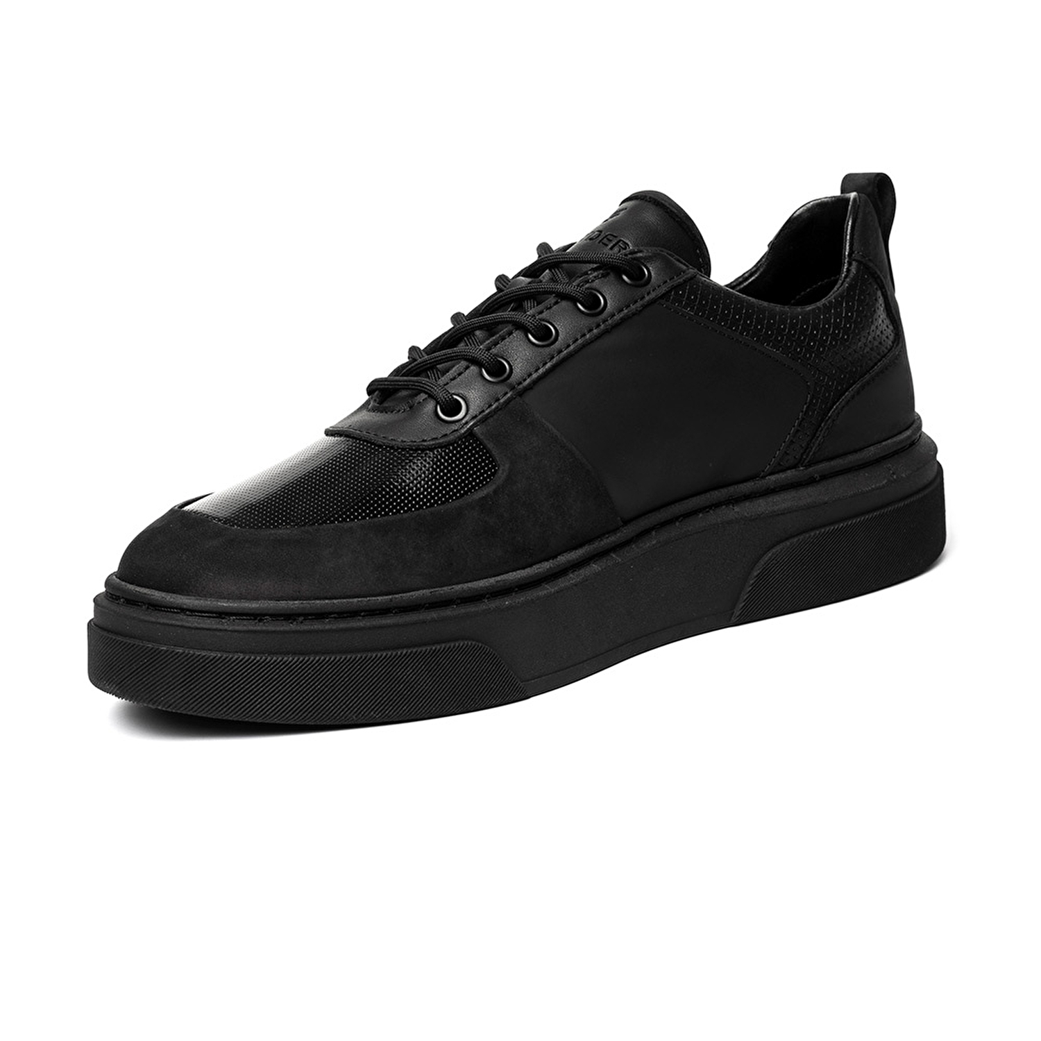 Erkek Siyah Hakiki Deri Sneaker Ayakkabı 3K1SA16410-2