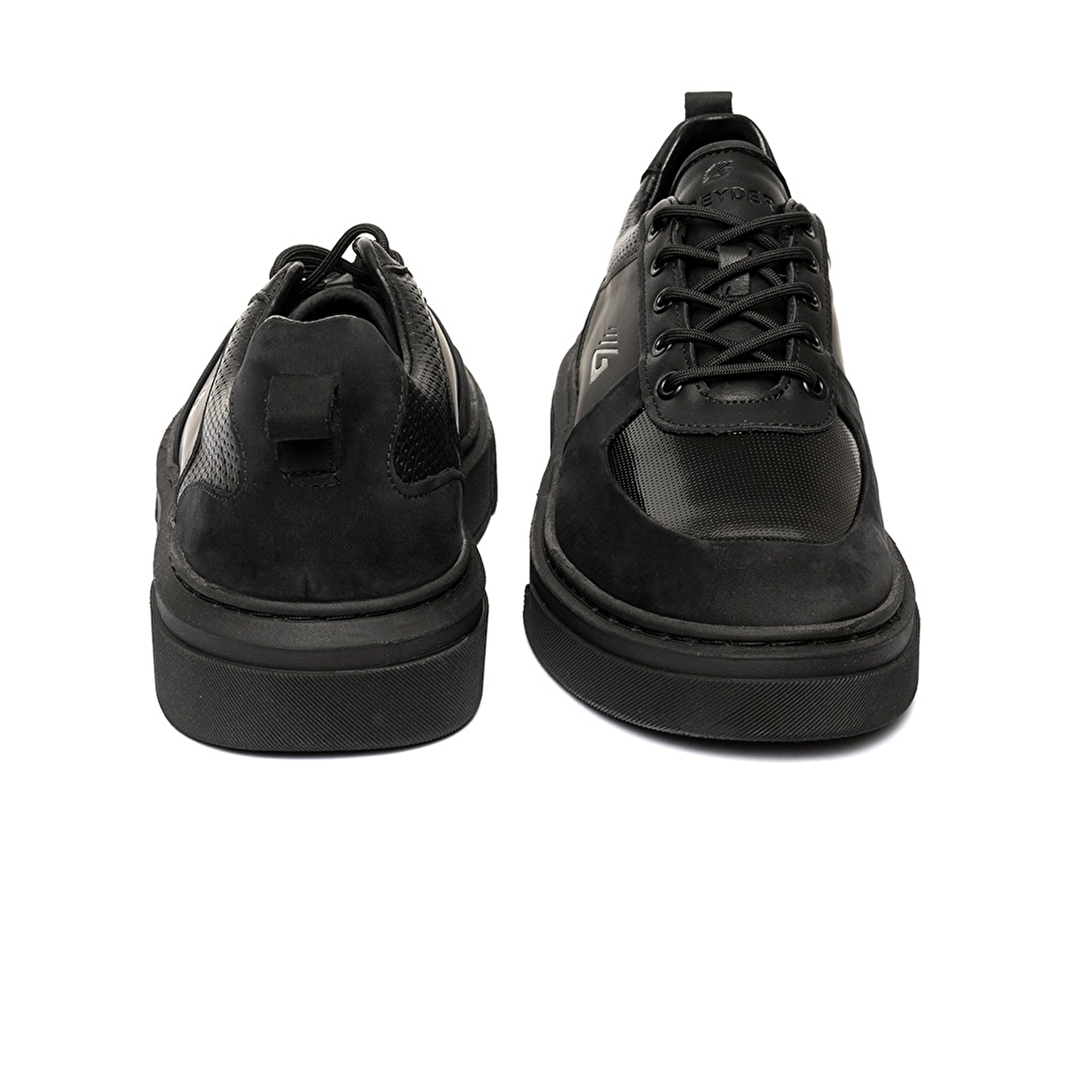 Erkek Siyah Hakiki Deri Sneaker Ayakkabı 3K1SA16410-6