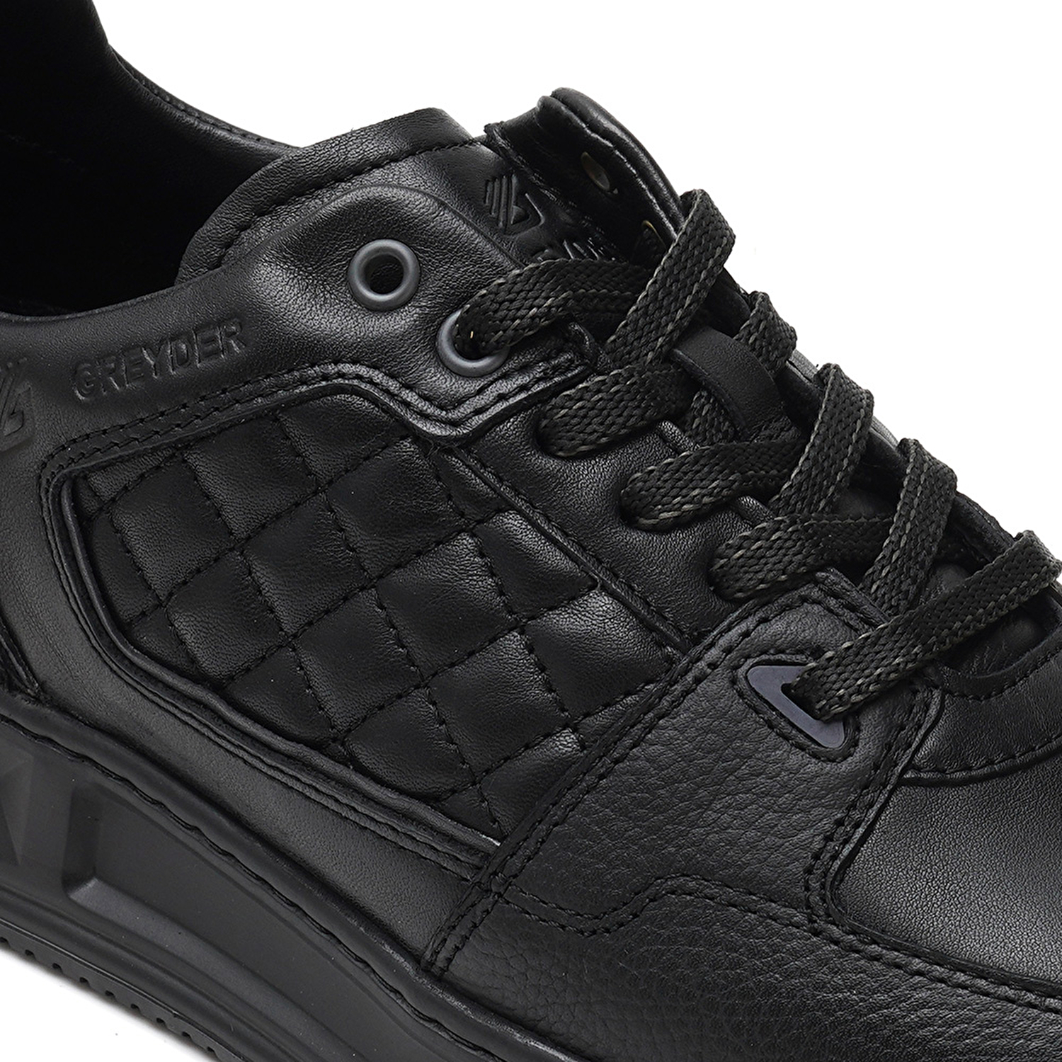 Erkek Siyah Hakiki Deri Sneaker Ayakkabı 3K1SA17002-4