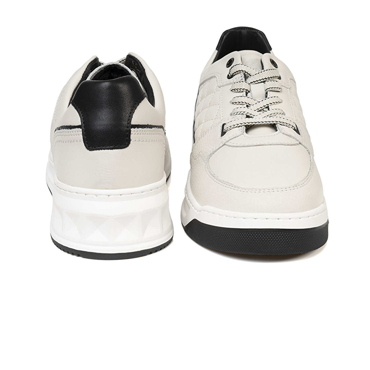Erkek Beyaz Hakiki Deri Sneaker Ayakkabı 3K1SA17002-6
