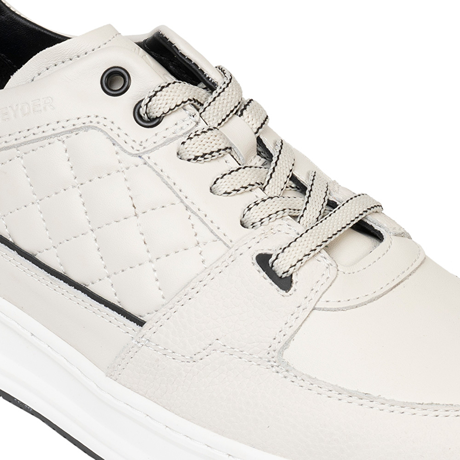 Erkek Beyaz Hakiki Deri Sneaker Ayakkabı 3K1SA17002-4