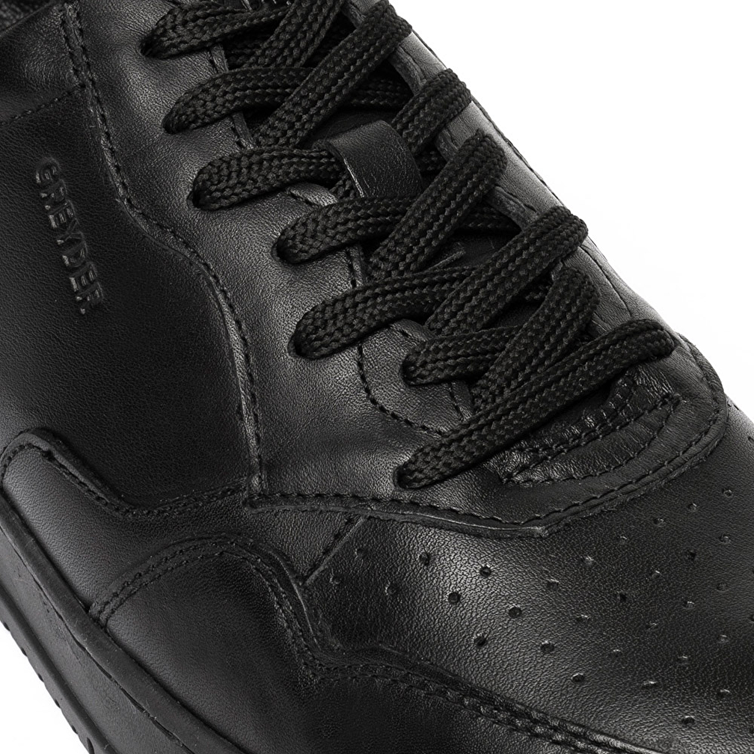 Erkek Siyah Hakiki Deri Sneaker Ayakkabı 3K1SA62609-4