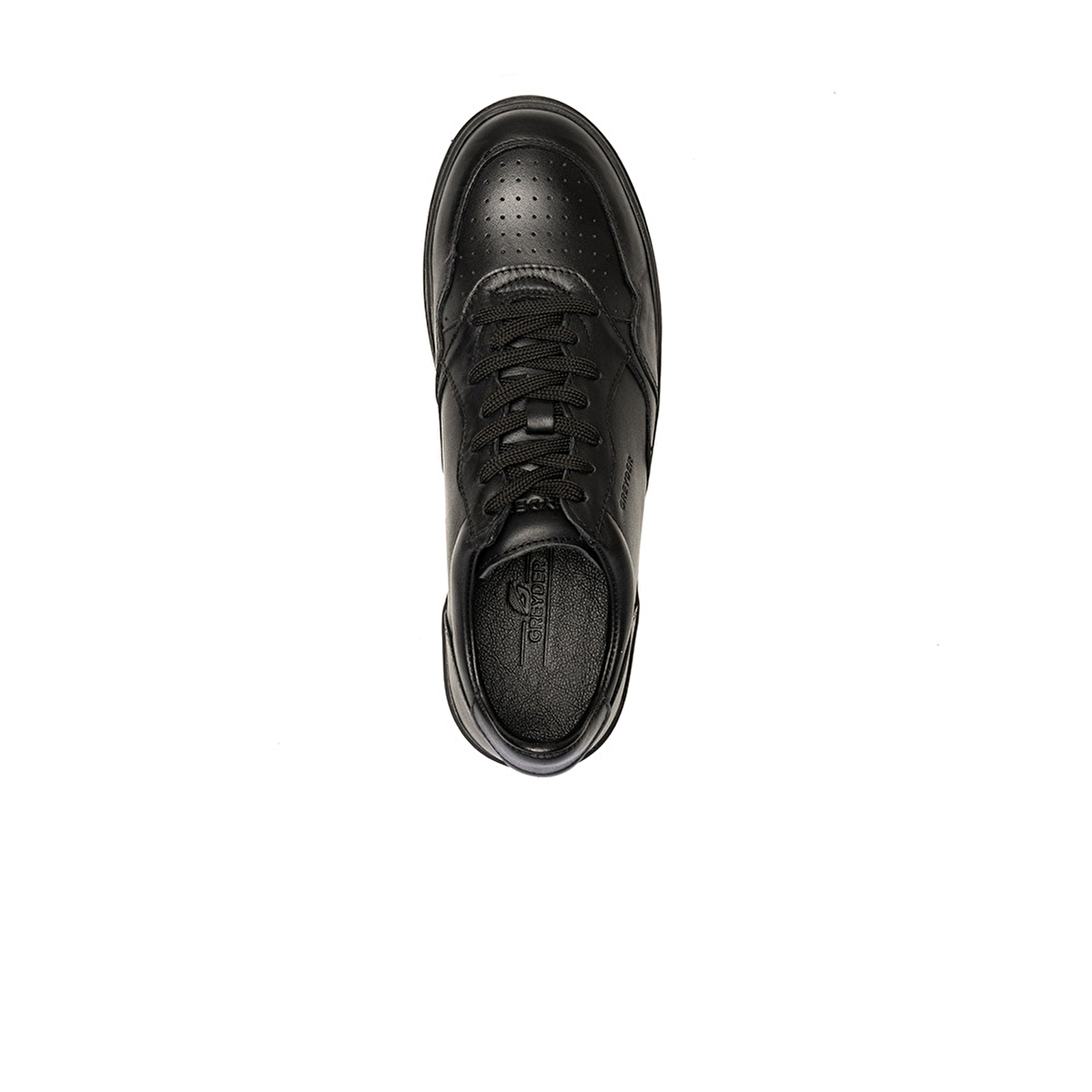 Erkek Siyah Hakiki Deri Sneaker Ayakkabı 3K1SA62609-3