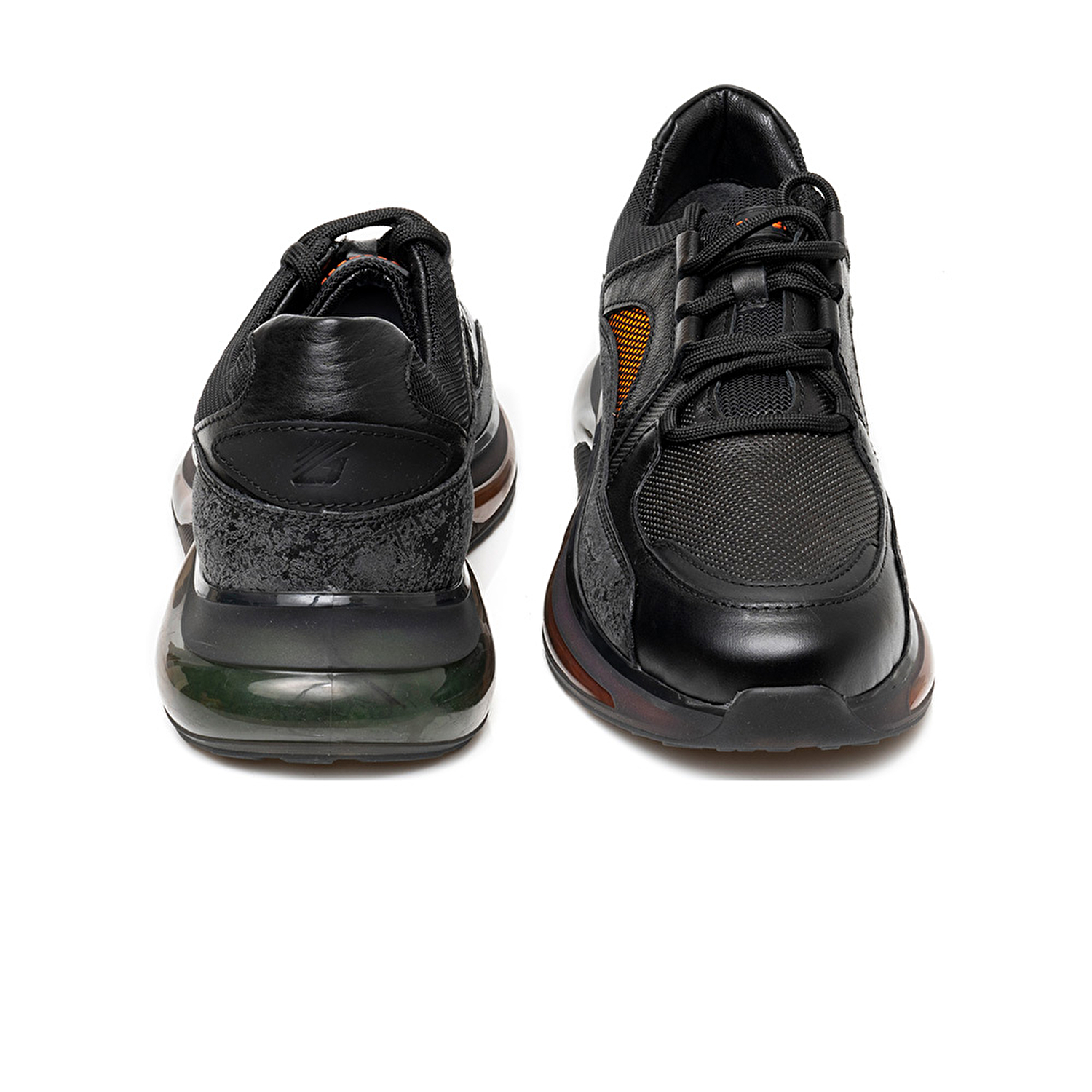 Erkek Siyah Süet Hakiki Deri Sneaker Ayakkabı 3K1SA75156-6