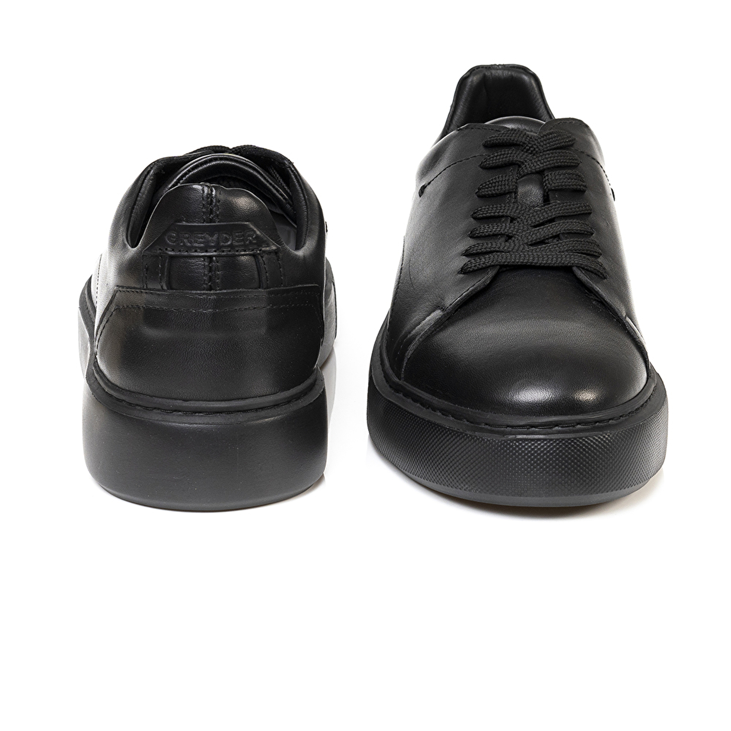 Erkek Siyah Hakiki Deri Sneaker Ayakkabı 3K1SA75162-6