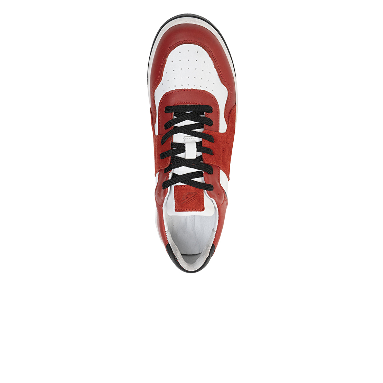 Erkek Kırmızı Beyaz Hakiki Deri Sneaker Ayakkabı 3K1SA75174-3