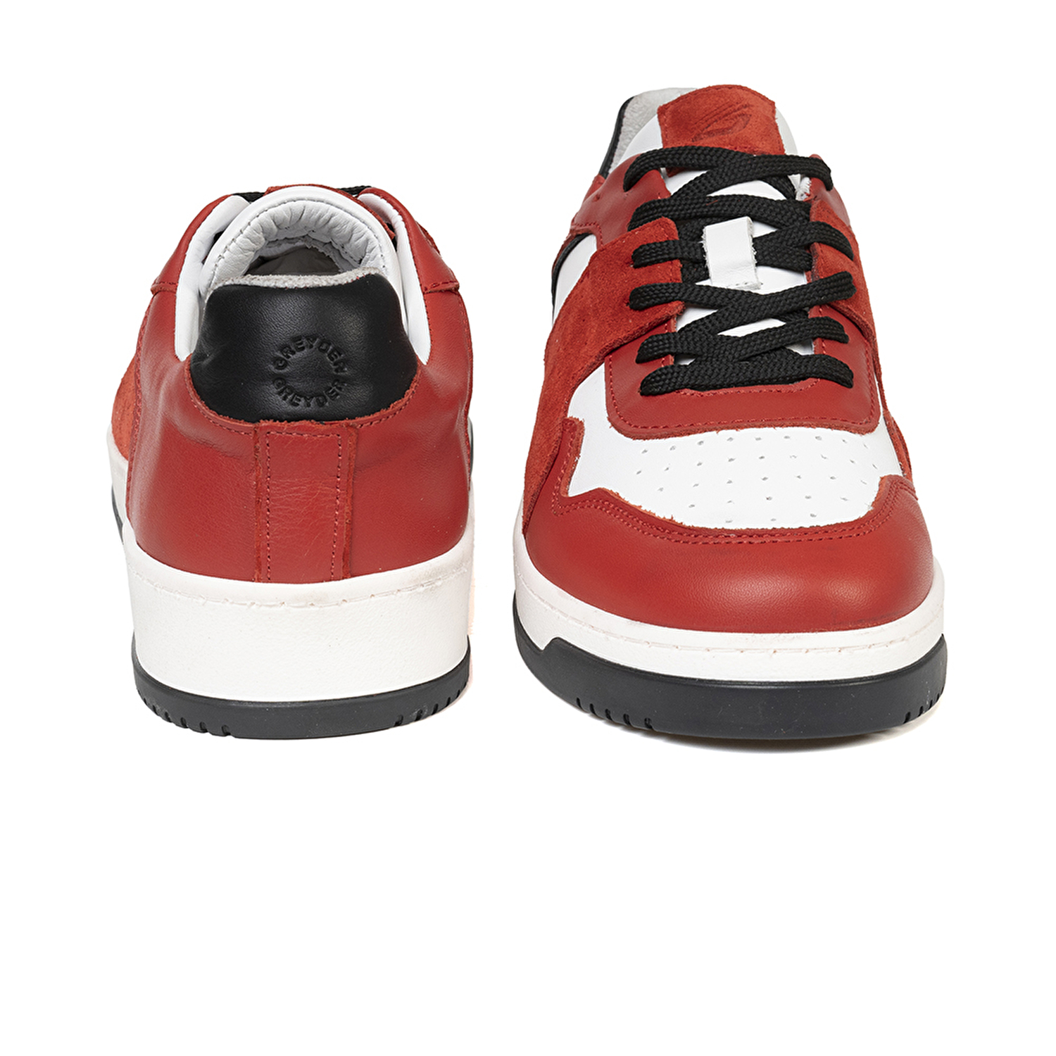 Erkek Kırmızı Beyaz Hakiki Deri Sneaker Ayakkabı 3K1SA75174-6