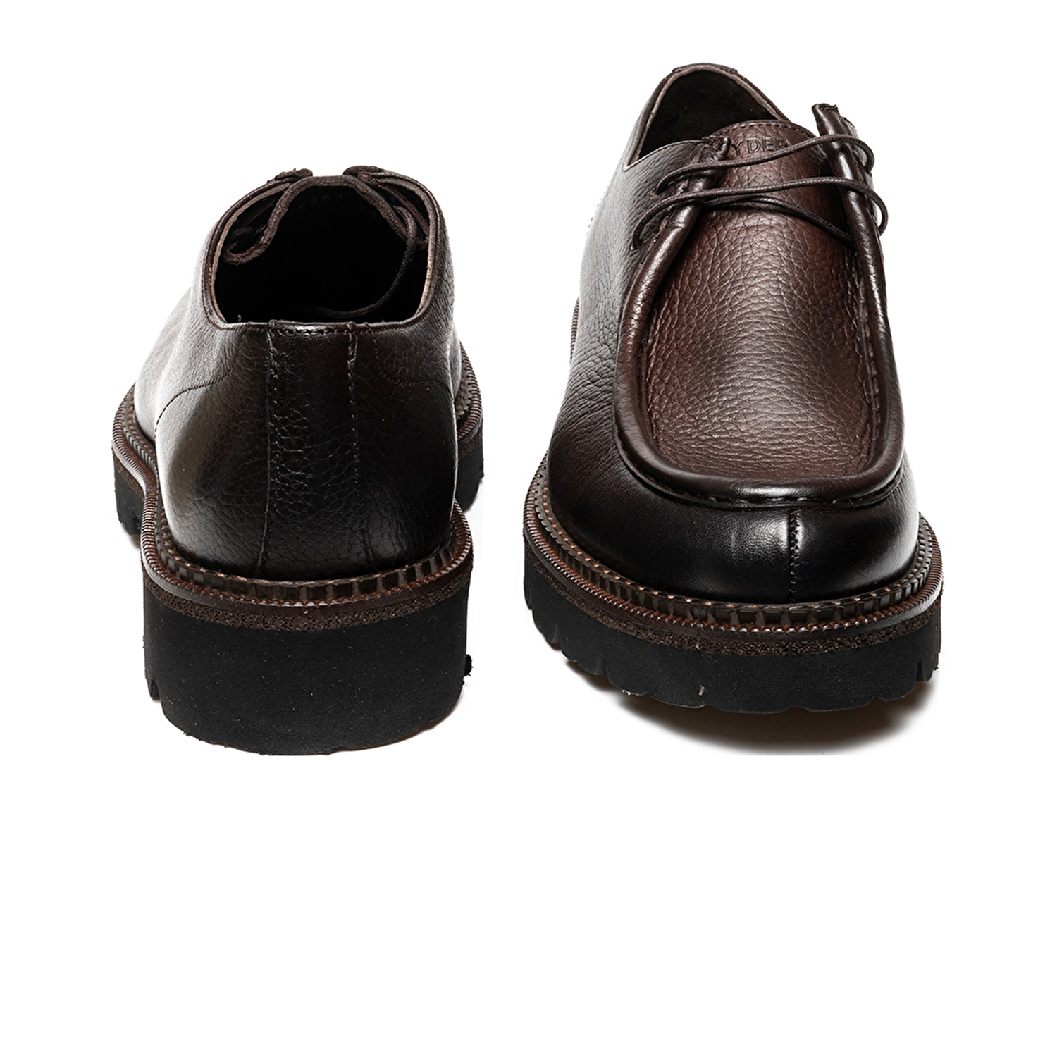 Erkek kahverengi Hakiki Deri Oxford Ayakkabı 3K1TA75141-6
