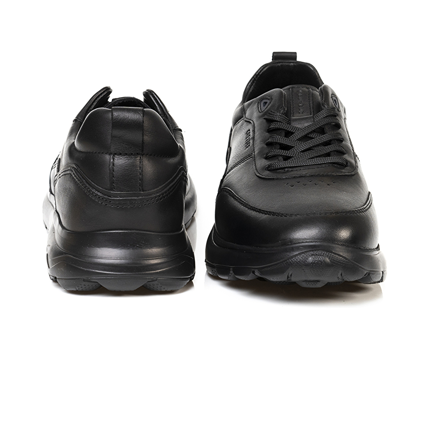 Erkek Siyah Hakiki Deri Casual Ayakkabı 3K1UA16070-5