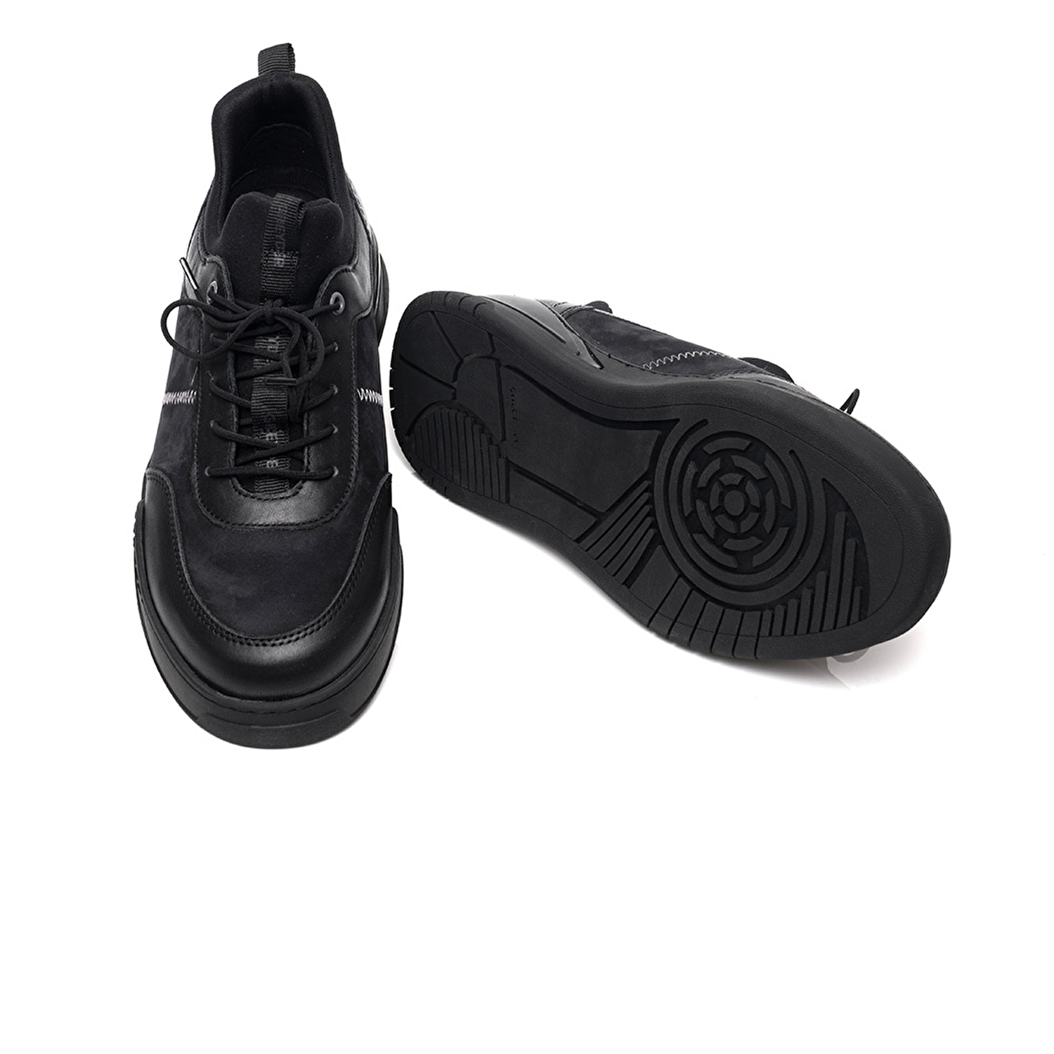 Erkek Siyah Hakiki Deri Casual Ayakkabı 3K1UA16331-5