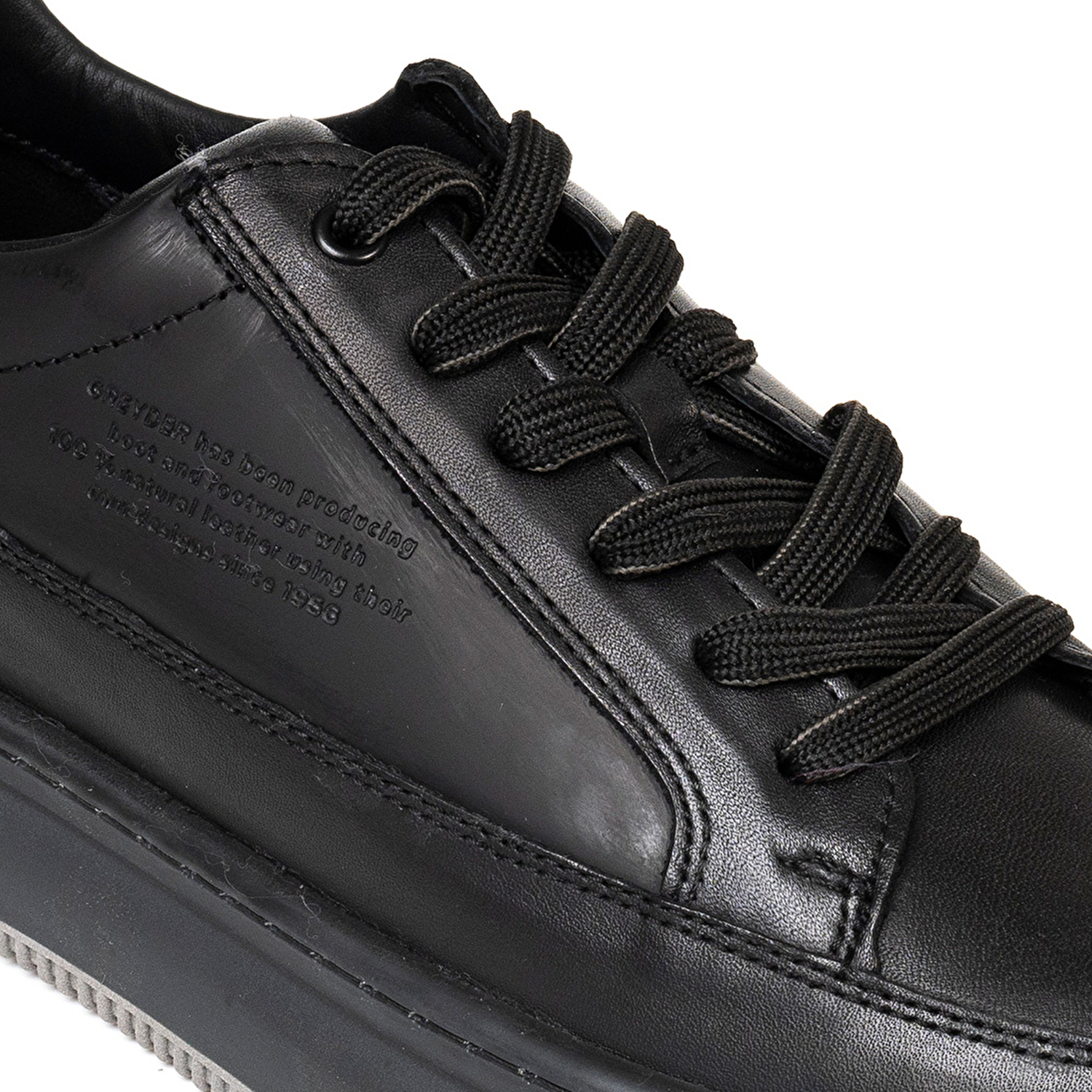 Erkek Siyah Hakiki Deri Sneaker Ayakkabı 3K1UA16380-4