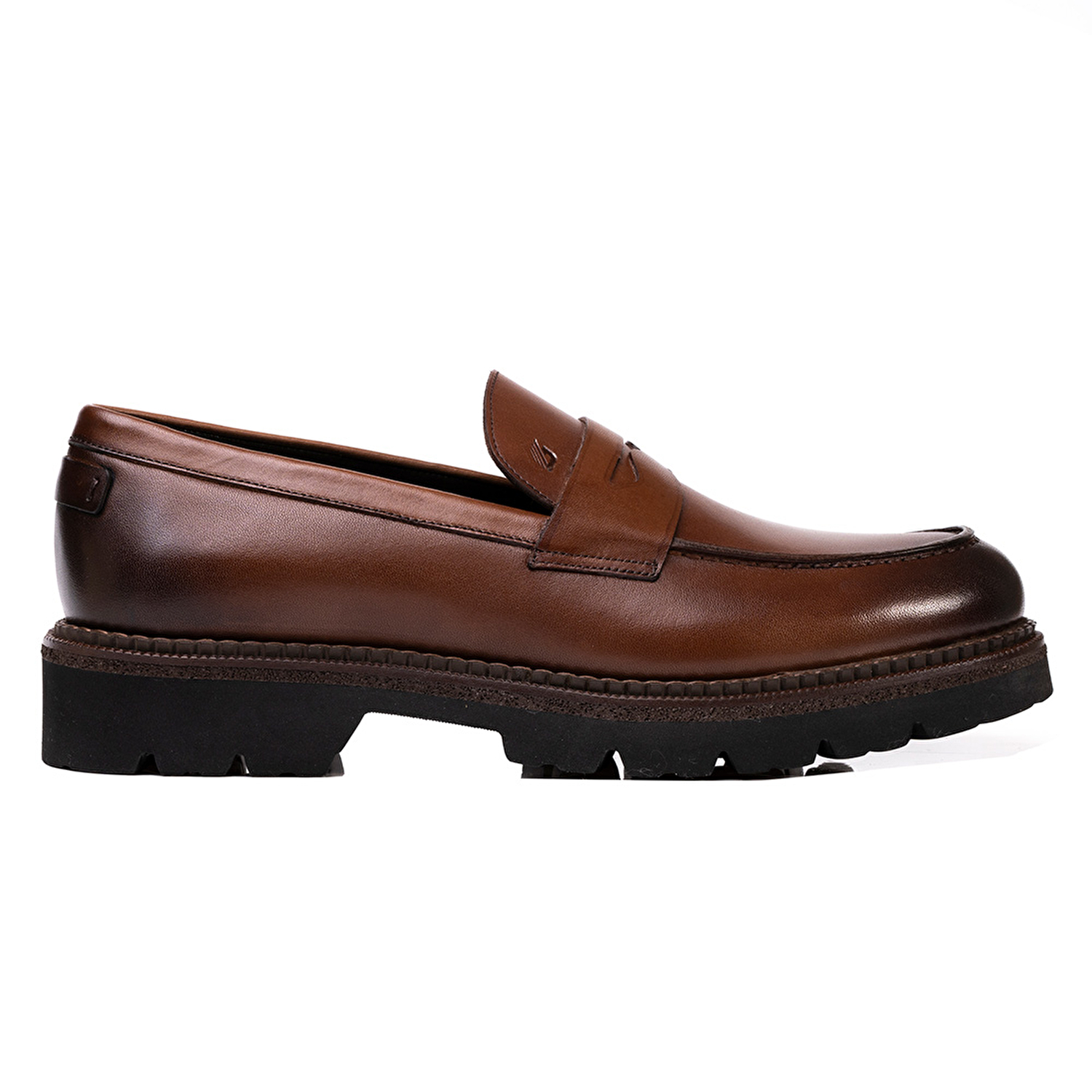 Erkek kahverengi Hakiki Deri Klasik Ayakkabı 3K1UA75135-1