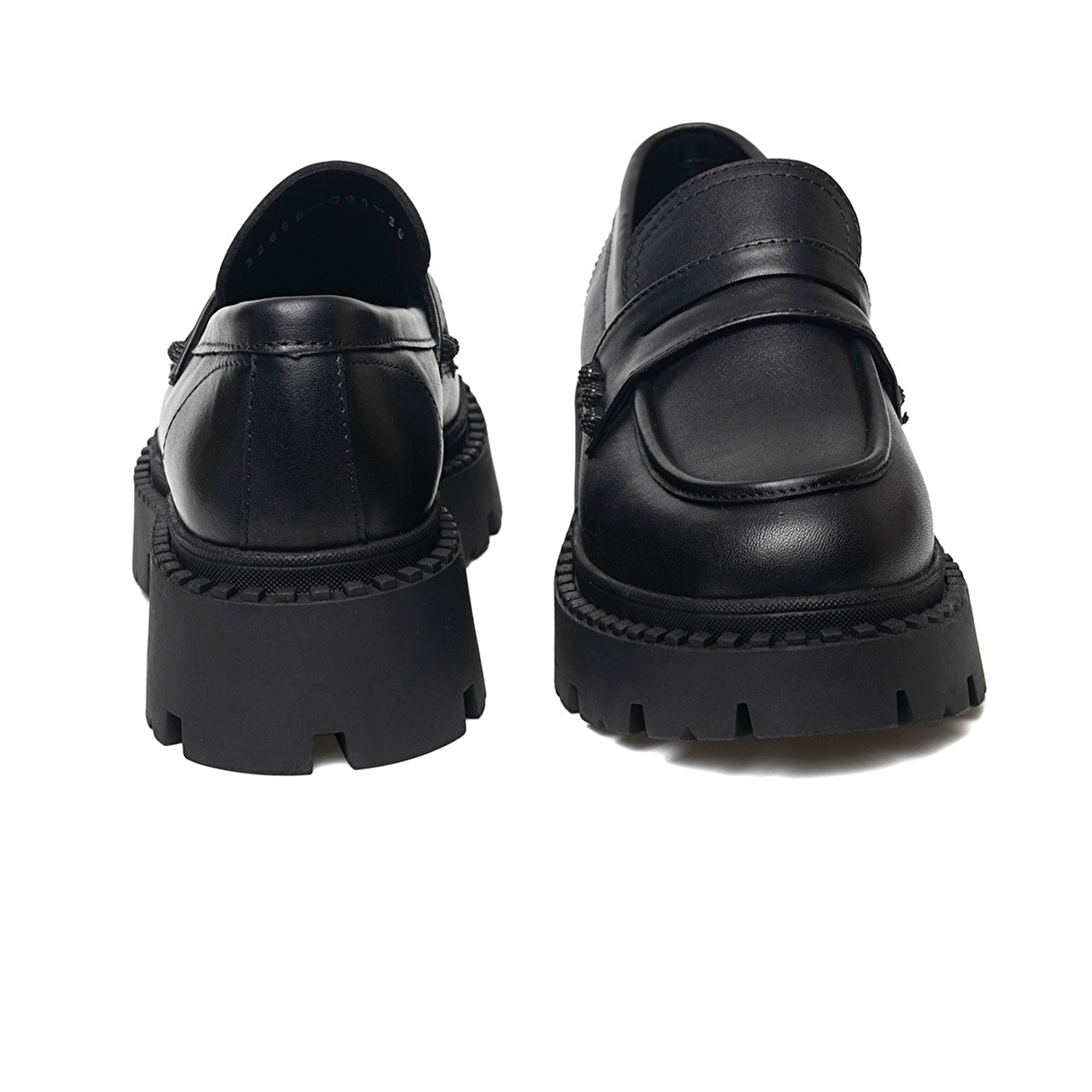 Kadın Siyah Hakiki Deri Loafer Ayakkabı 3K2CA32650-6
