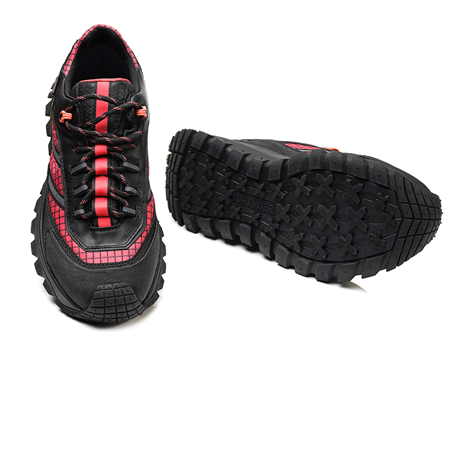 Kadın Siyah Pembe Su Geçirmez Ayakkabı 3K2GA16353-5