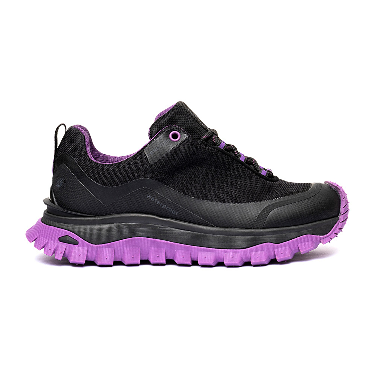 Kadın Siyah Mor Su Geçirmez Outdoor Ayakkabı 3K2GA16357-1