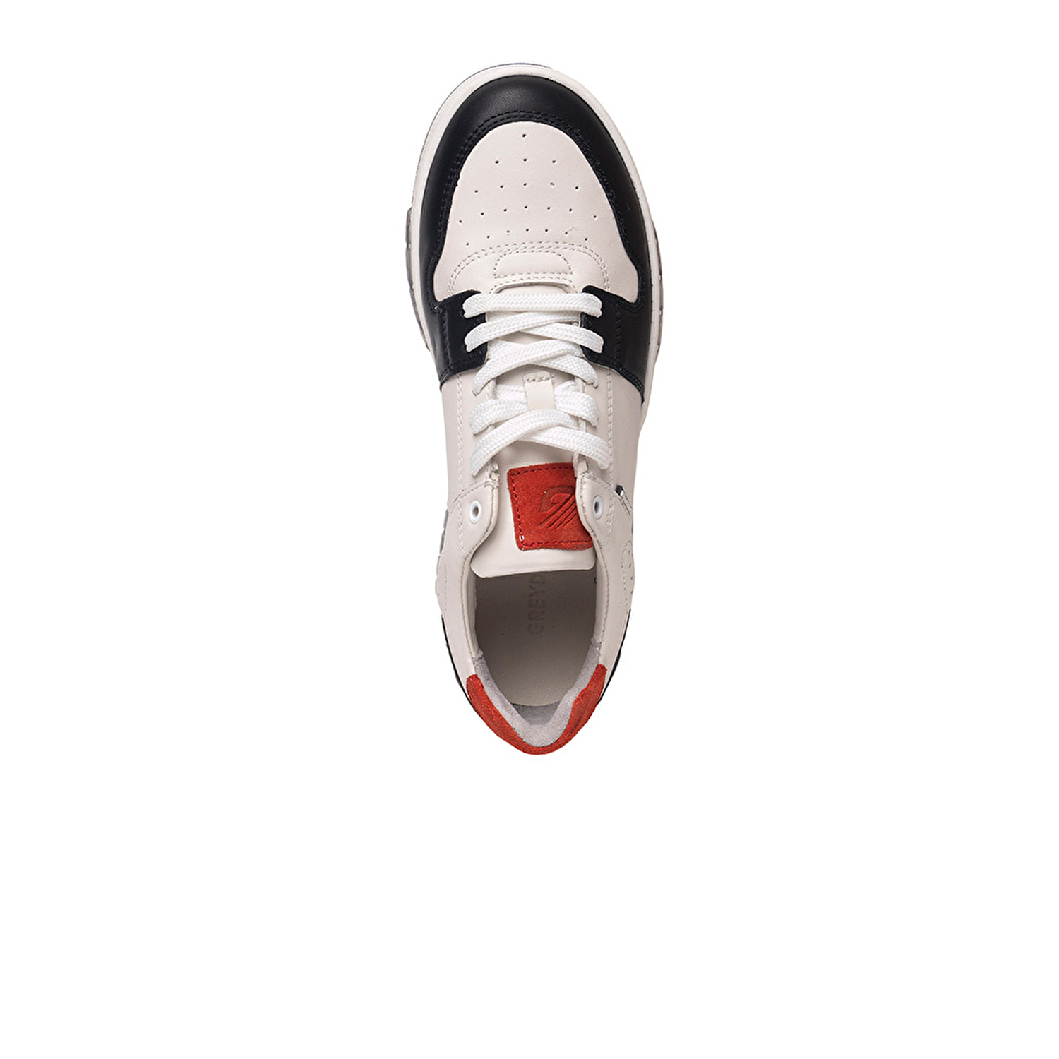 Kadın Beyaz Siyah Hakiki Deri Sneaker Ayakkabı 3K2SA33021-3
