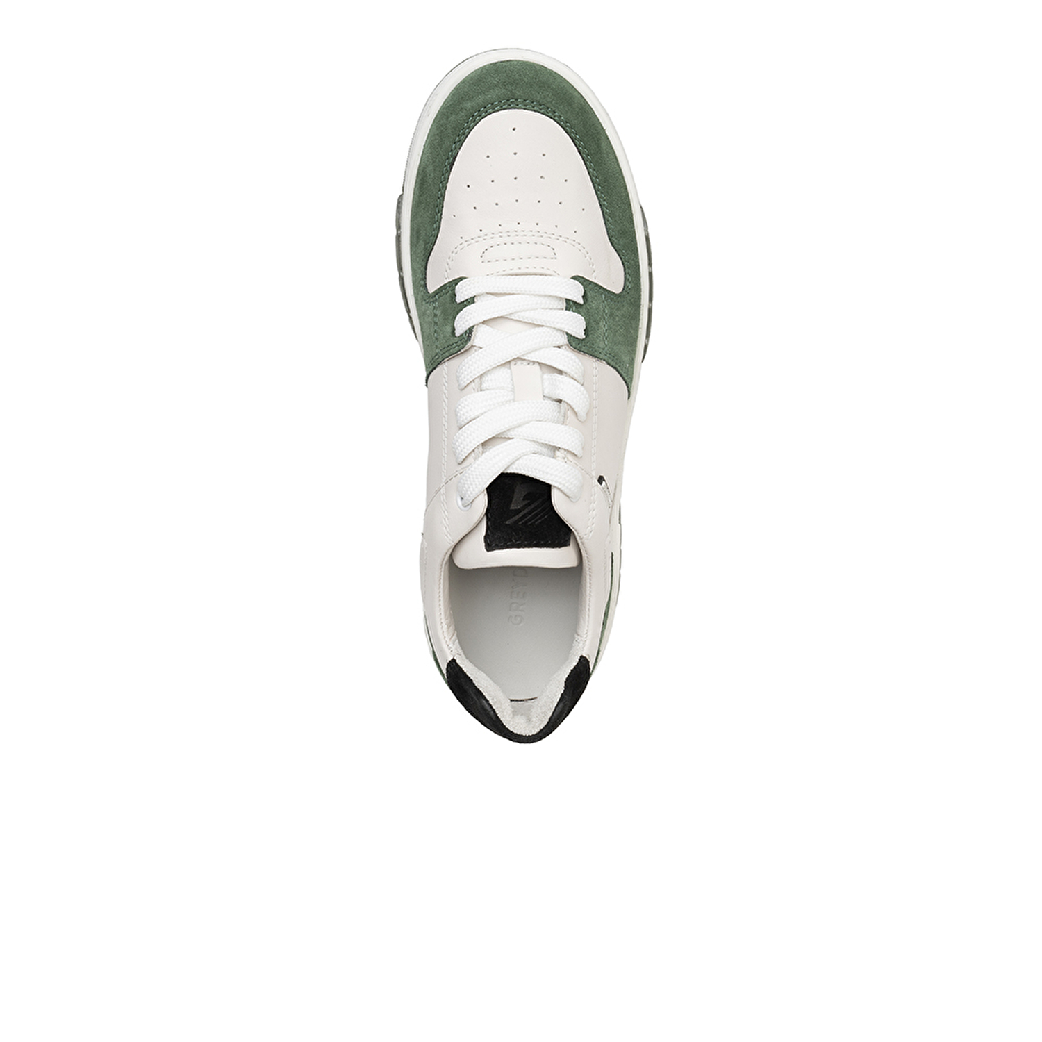 Kadın Beyaz Yeşil Hakiki Deri Sneaker Ayakkabı 3K2SA33021-3