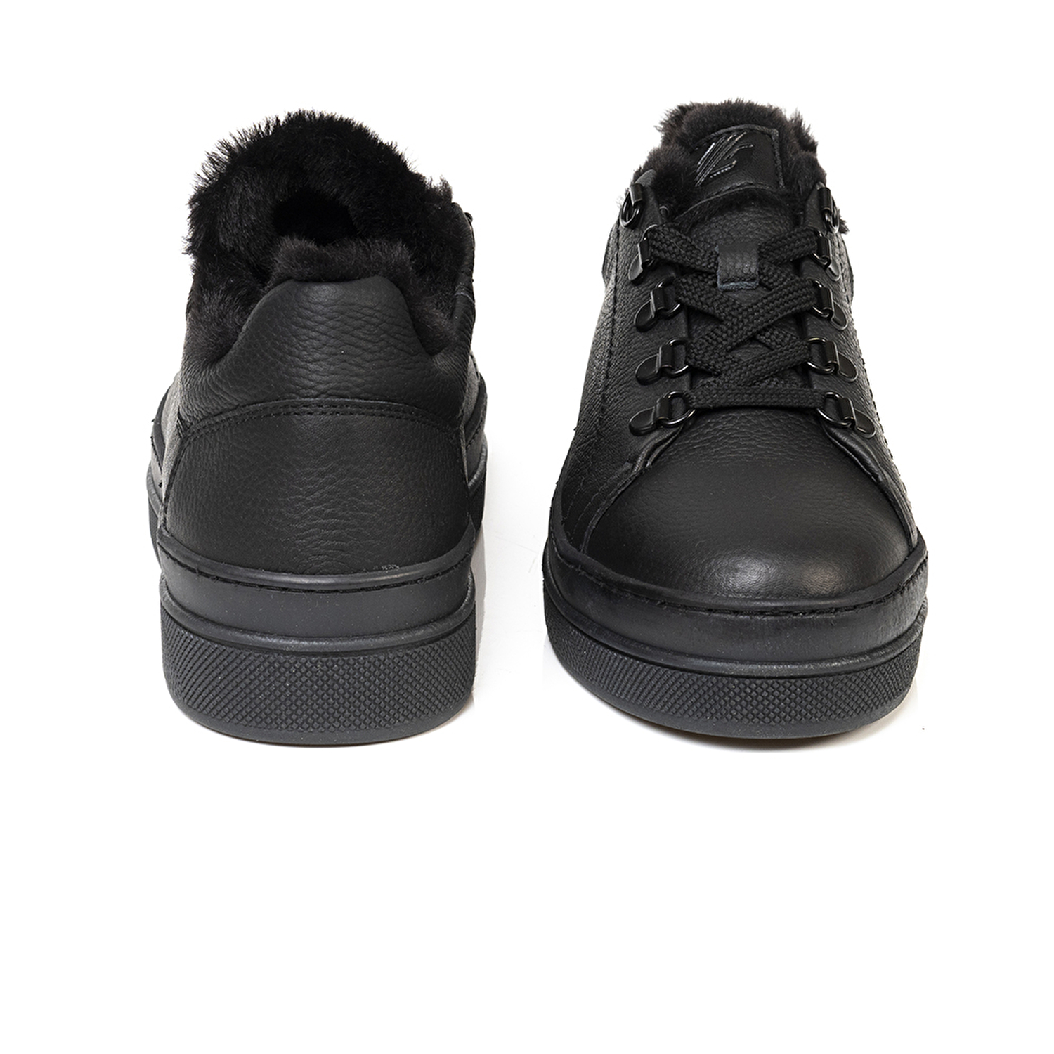 Kadın Siyah Hakiki Deri Sneaker Ayakkabı 3K2SA33070-6