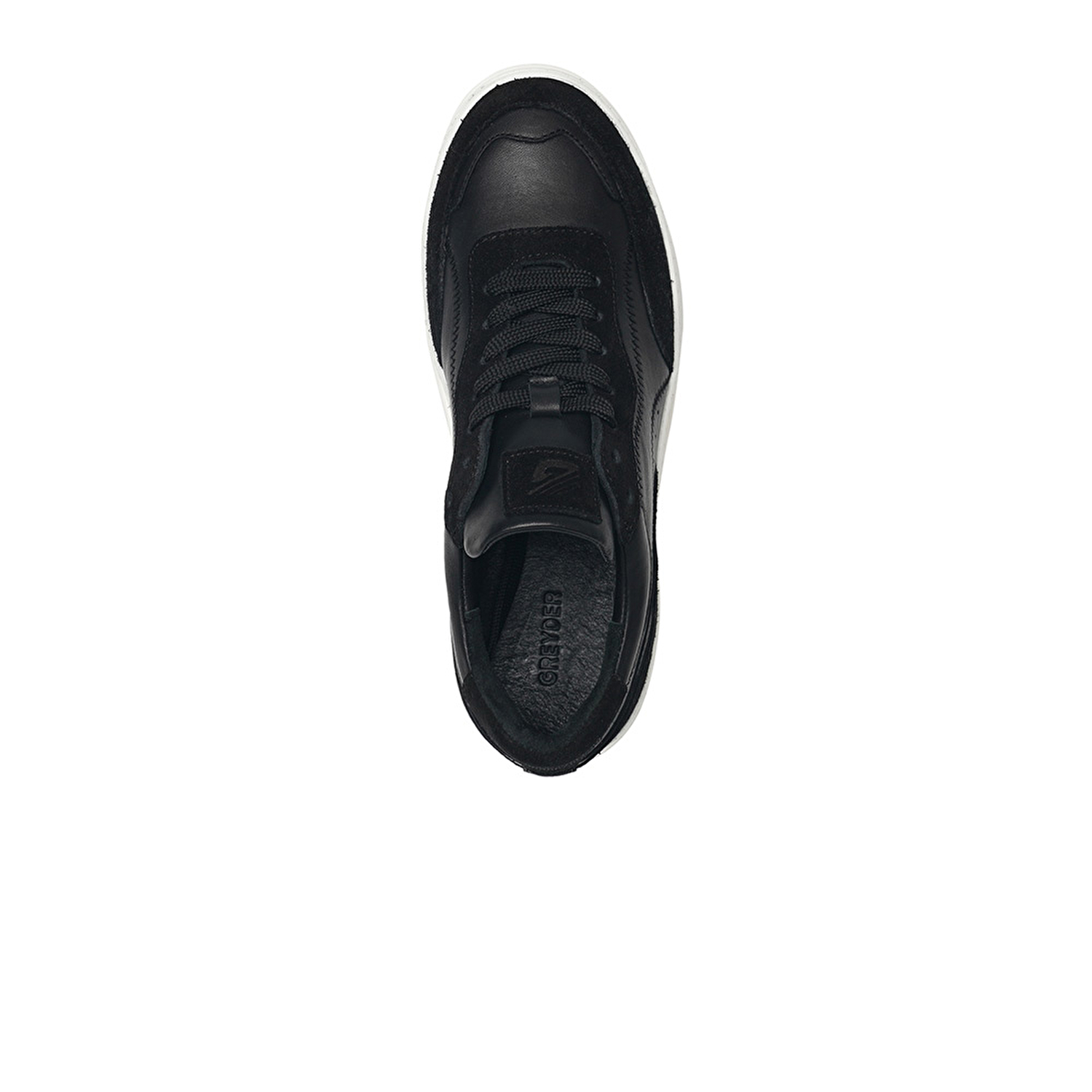 Kadın Siyah Hakiki Deri Sneaker Ayakkabı 3K2SA33071-3