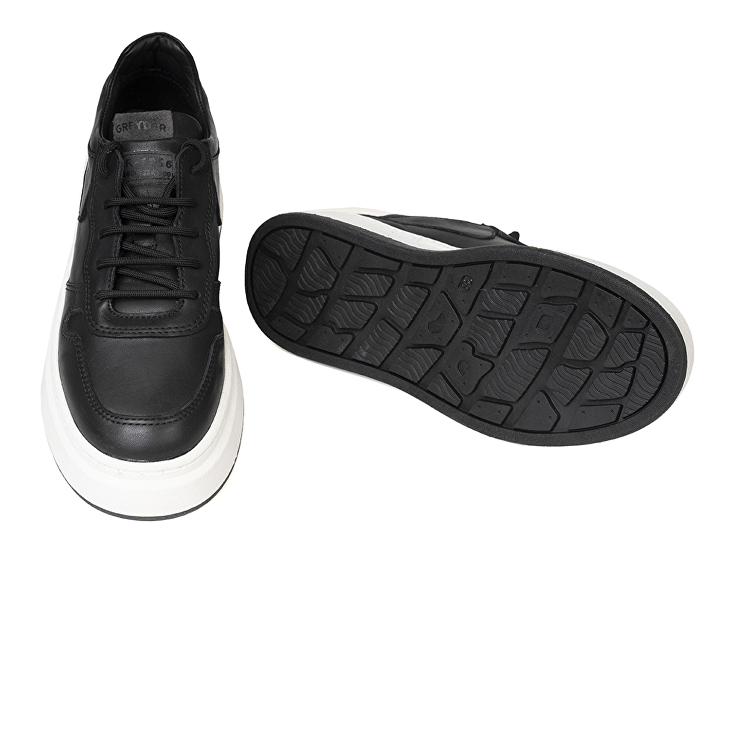 Kadın Siyah Hakiki Deri Sneaker Ayakkabı 3K2SA33120-5