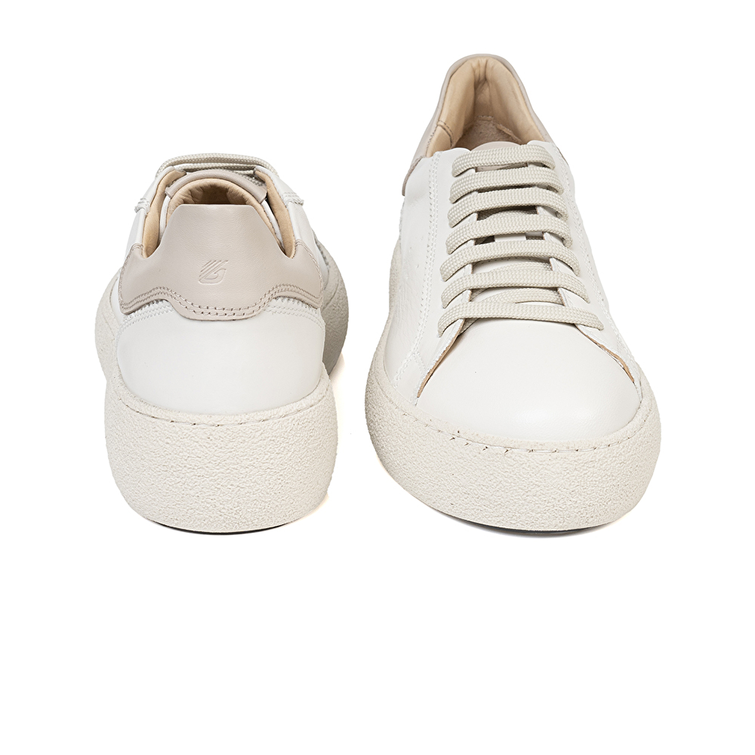 Kadın Beyaz Hakiki Deri Sneaker Ayakkabı 3K2SA72140-6