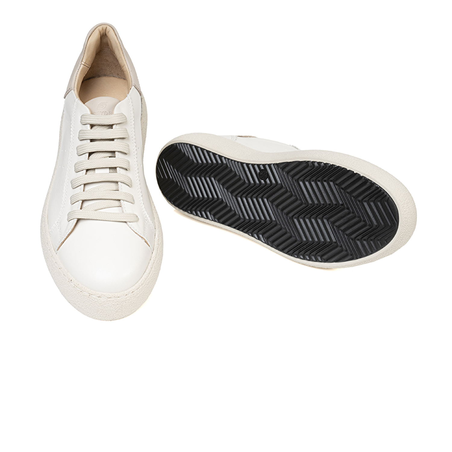 Kadın Beyaz Hakiki Deri Sneaker Ayakkabı 3K2SA72140-5