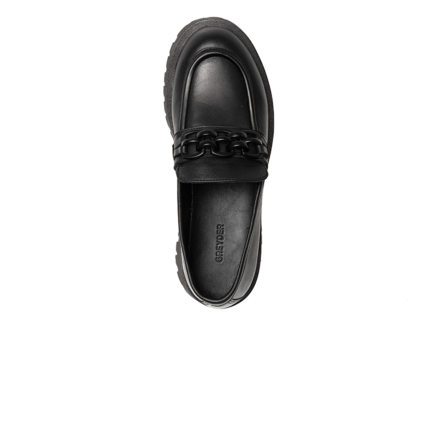 Kadın Siyah Deri Hakiki Deri Loafer Ayakkabı 3K2UA31005-3