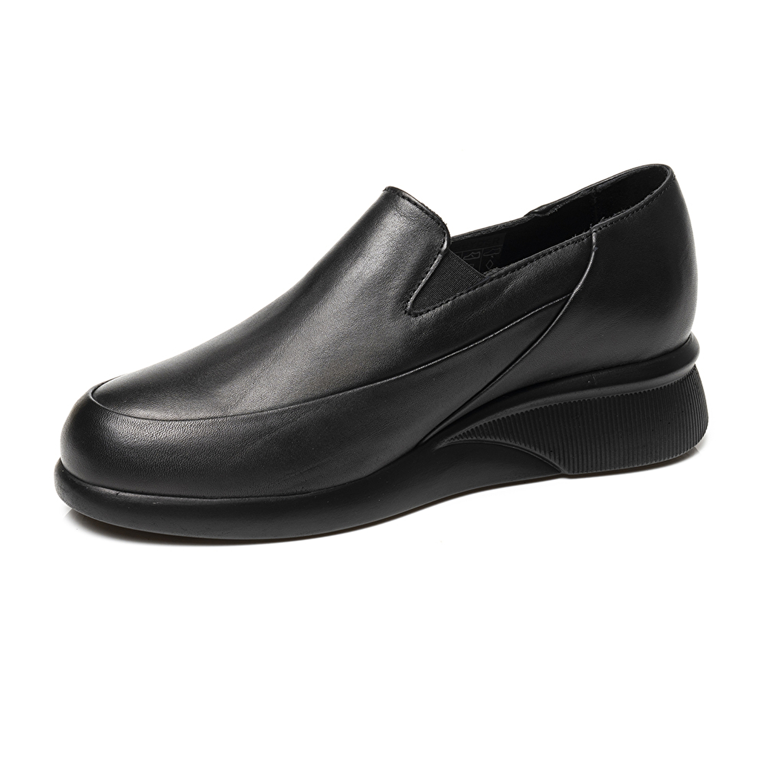 Kadın Siyah Hakiki Deri Comfort Ayakkabı 3K2UA33350-2