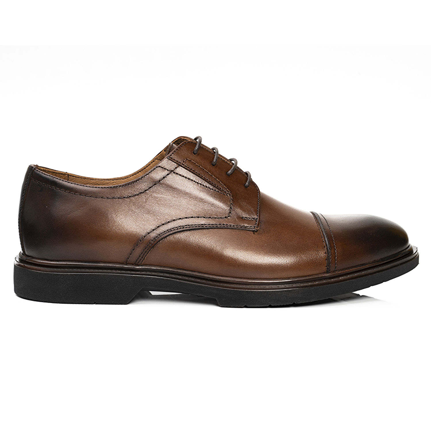 Erkek Kahverengi Hakiki Deri Klasik Ayakkabı 3Y1KA62588-1