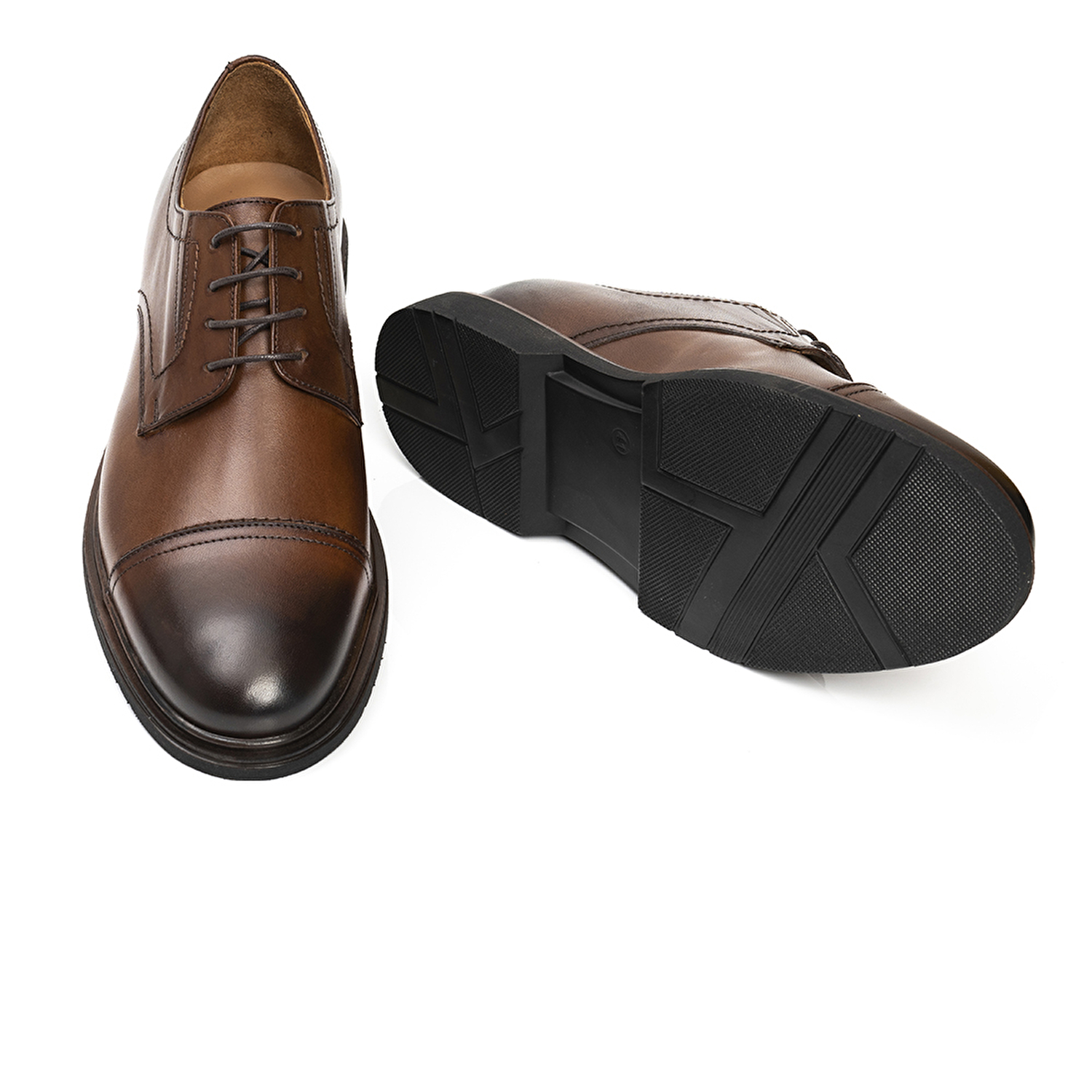 Erkek Kahverengi Hakiki Deri Klasik Ayakkabı 3Y1KA62588-5