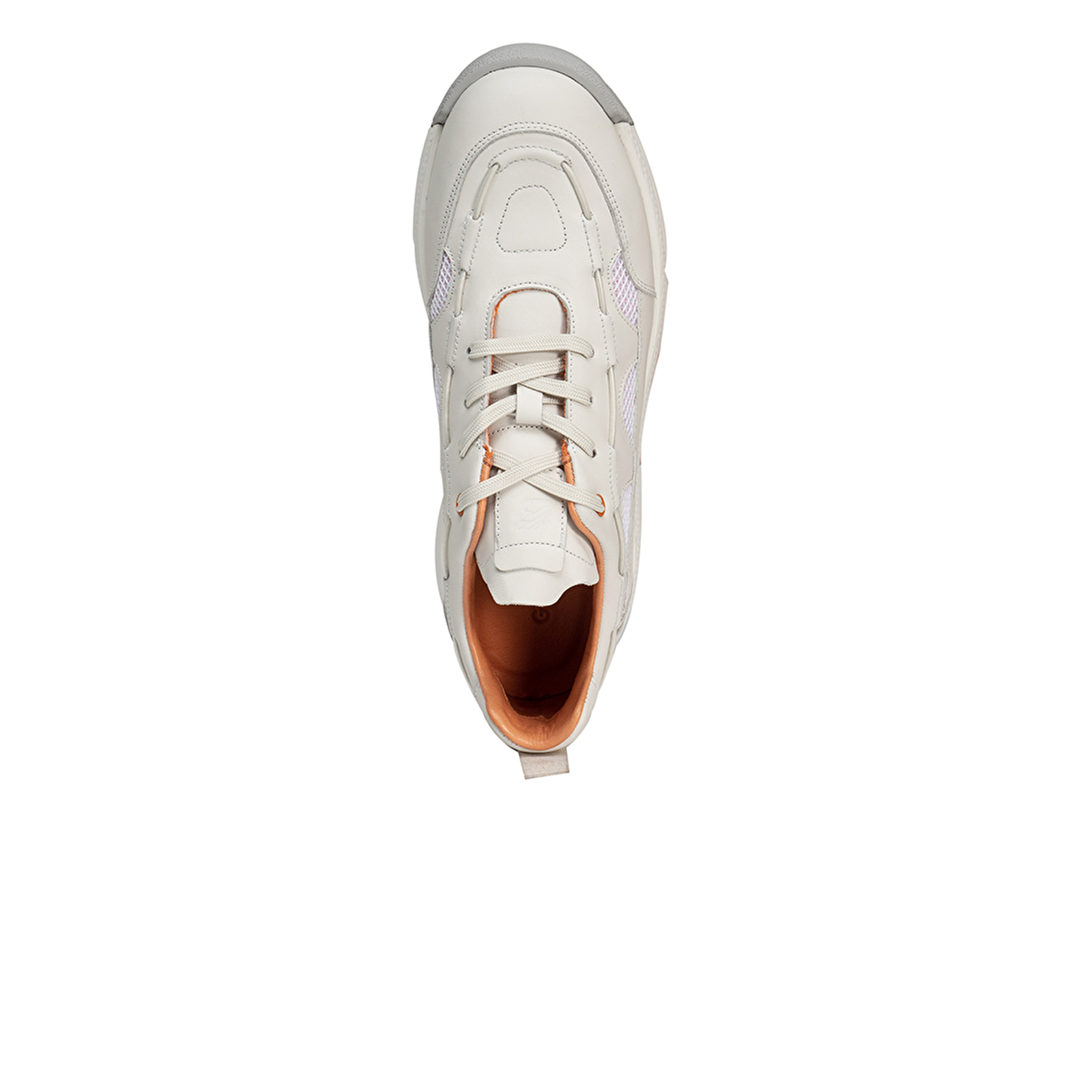 Erkek Kirli Beyaz Hakiki Deri Spor Ayakkabı 3Y1SA16082-3