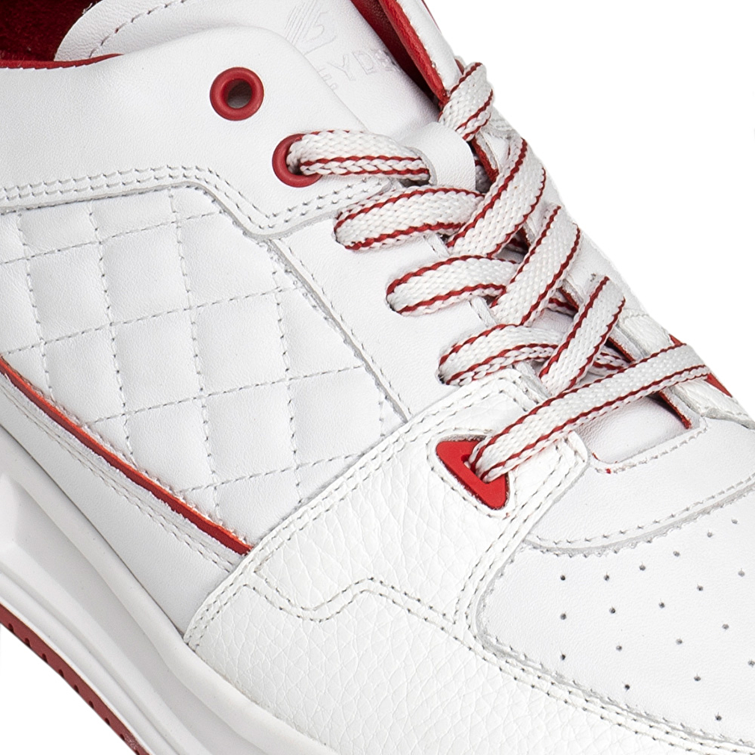 Erkek Beyaz Kırmızı Hakiki Deri Ayakkabı 3Y1SA17000-5