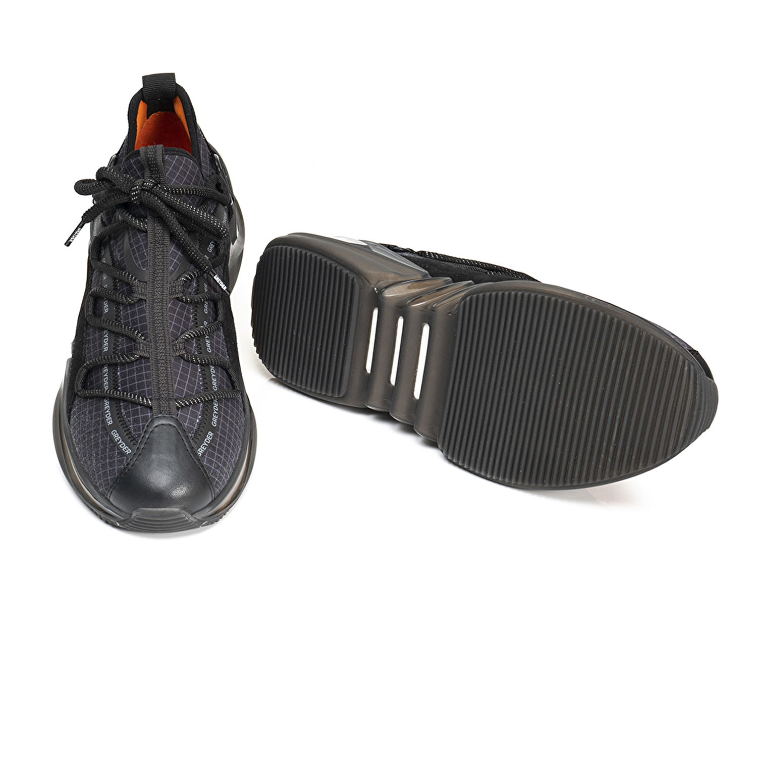 Erkek Siyah Füme Hakiki Deri Spor Ayakkabı 3Y1SA17052-6