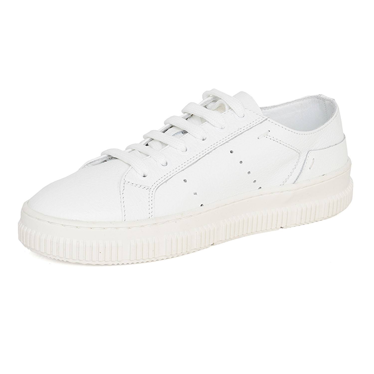 Kadın Beyaz Hakiki Deri Sneaker Ayakkabı 3Y2CA50753-2