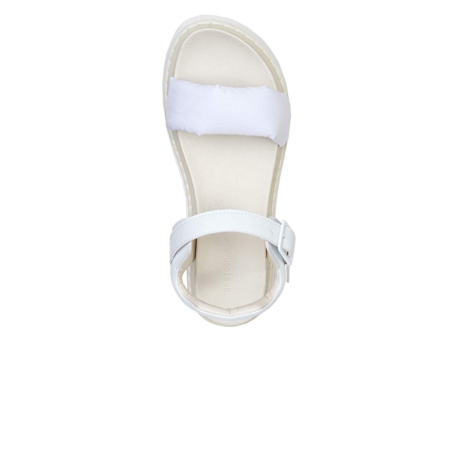 GreyderLAB Kadın Beyaz Hakiki Deri Sandalet 3Y2CS45120-3