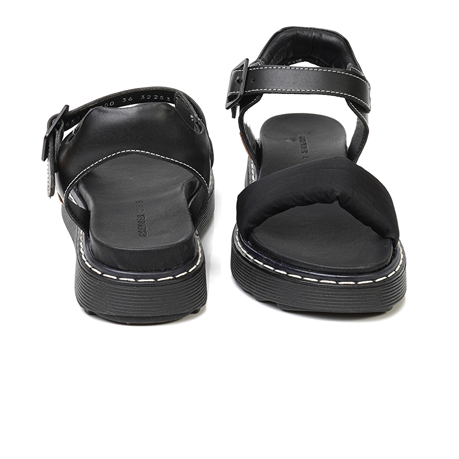 GreyderLAB Kadın Siyah Hakiki Deri Sandalet 3Y2CS45120-5