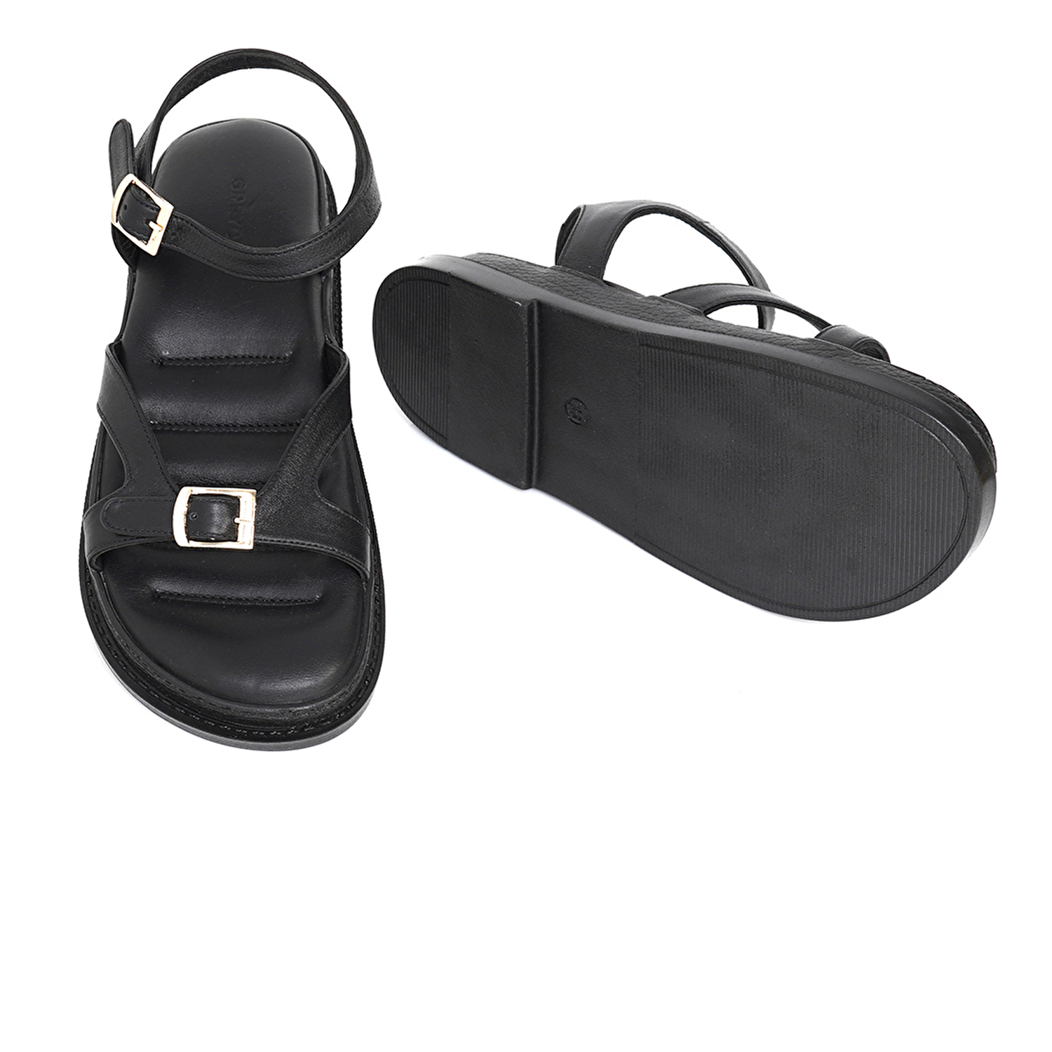 Kadın Siyah Hakiki Deri Sandalet 3Y2CS50735-5