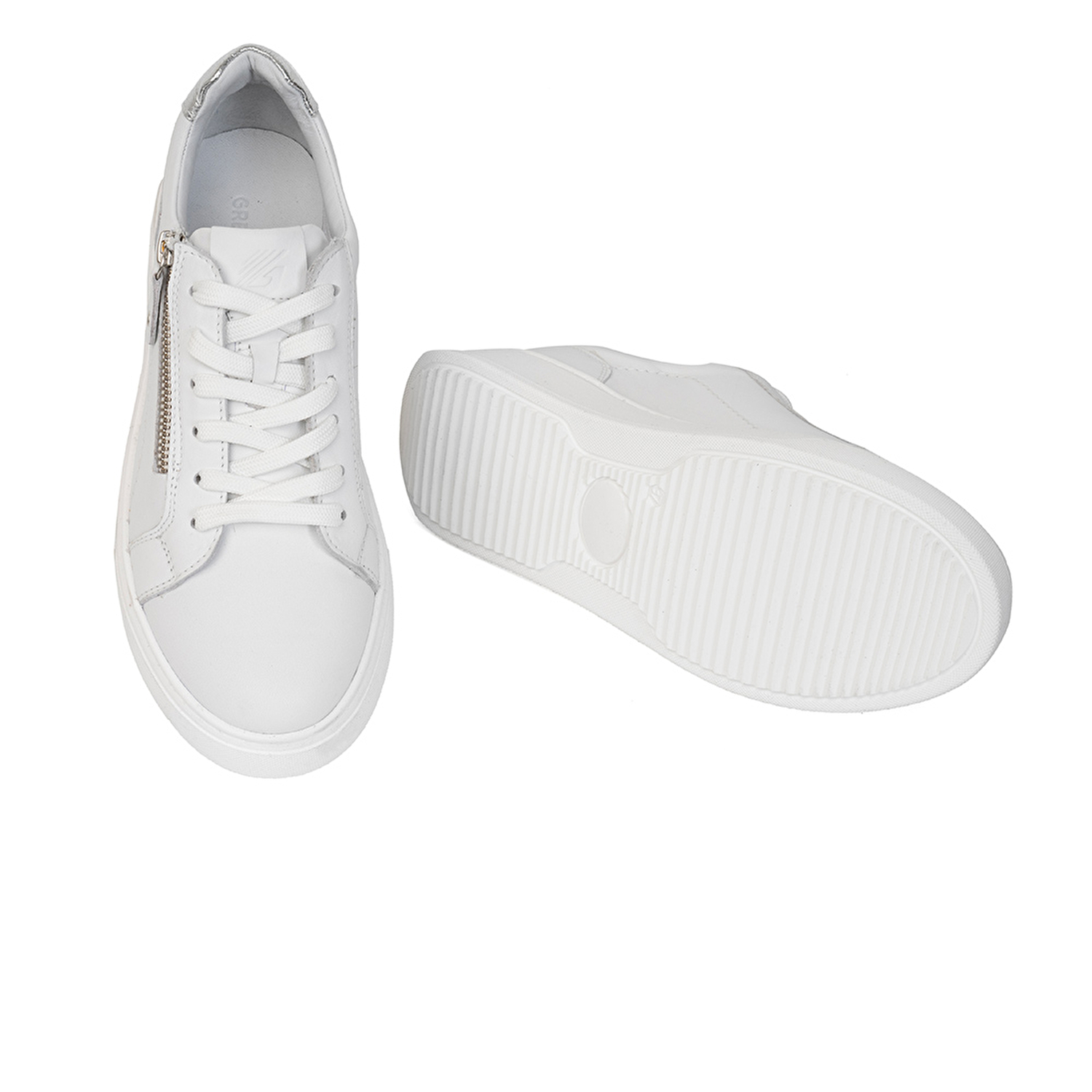 Kadın Beyaz Hakiki Deri Sneaker Ayakkabı 3Y2SA31353-5