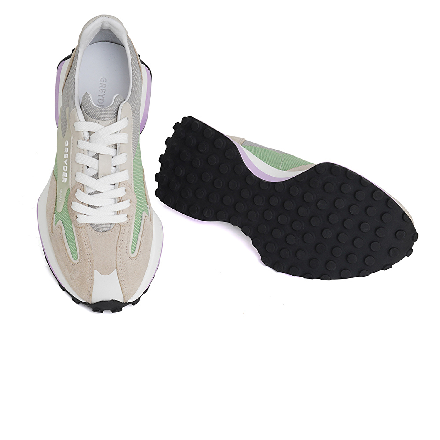 Kadın Kemik Yeşil Hakiki Deri Spor  Ayakkabı 3Y2SA31432-5