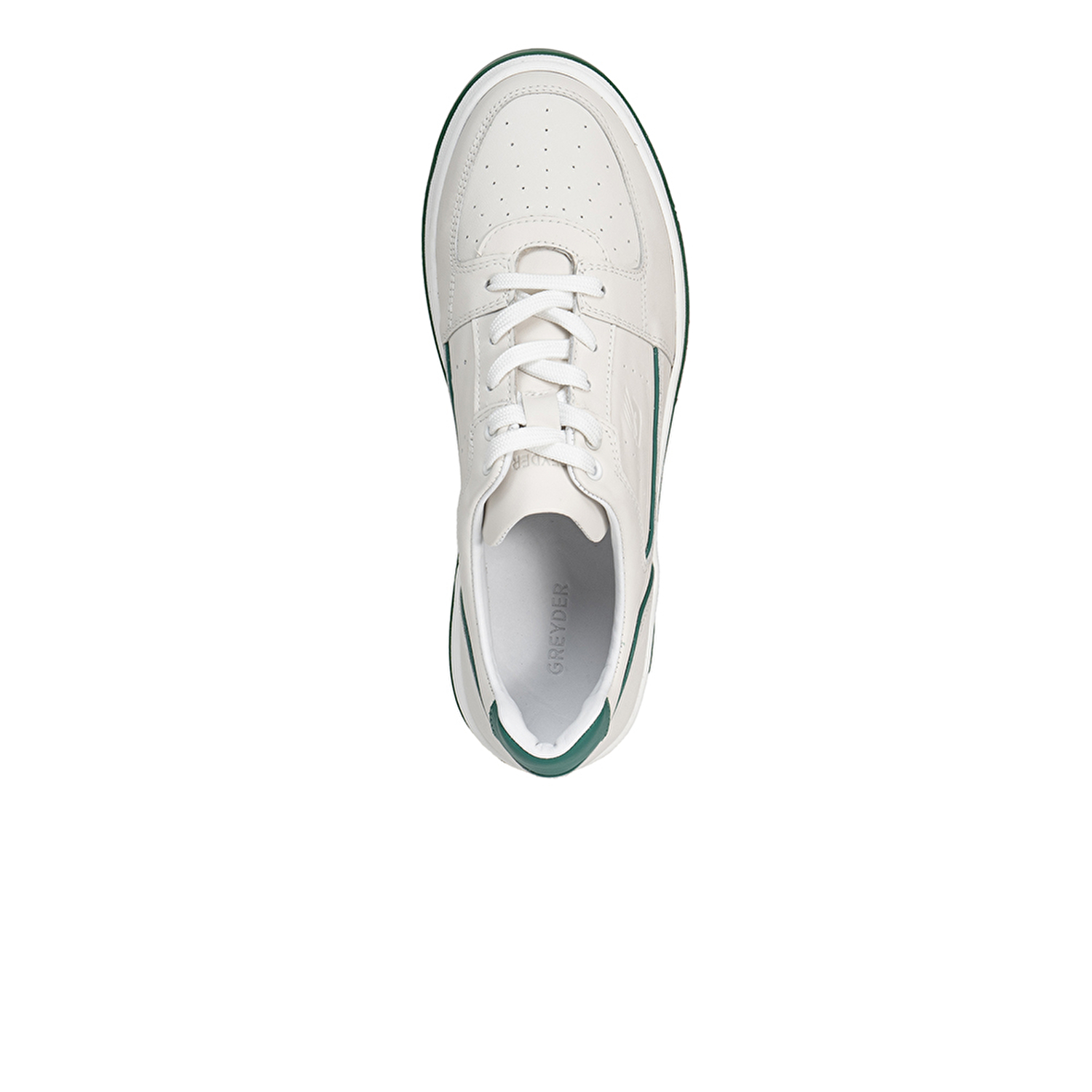 Kadın Beyaz Yeşil Hakiki Deri Sneaker Ayakkabı 3Y2SA32311-3