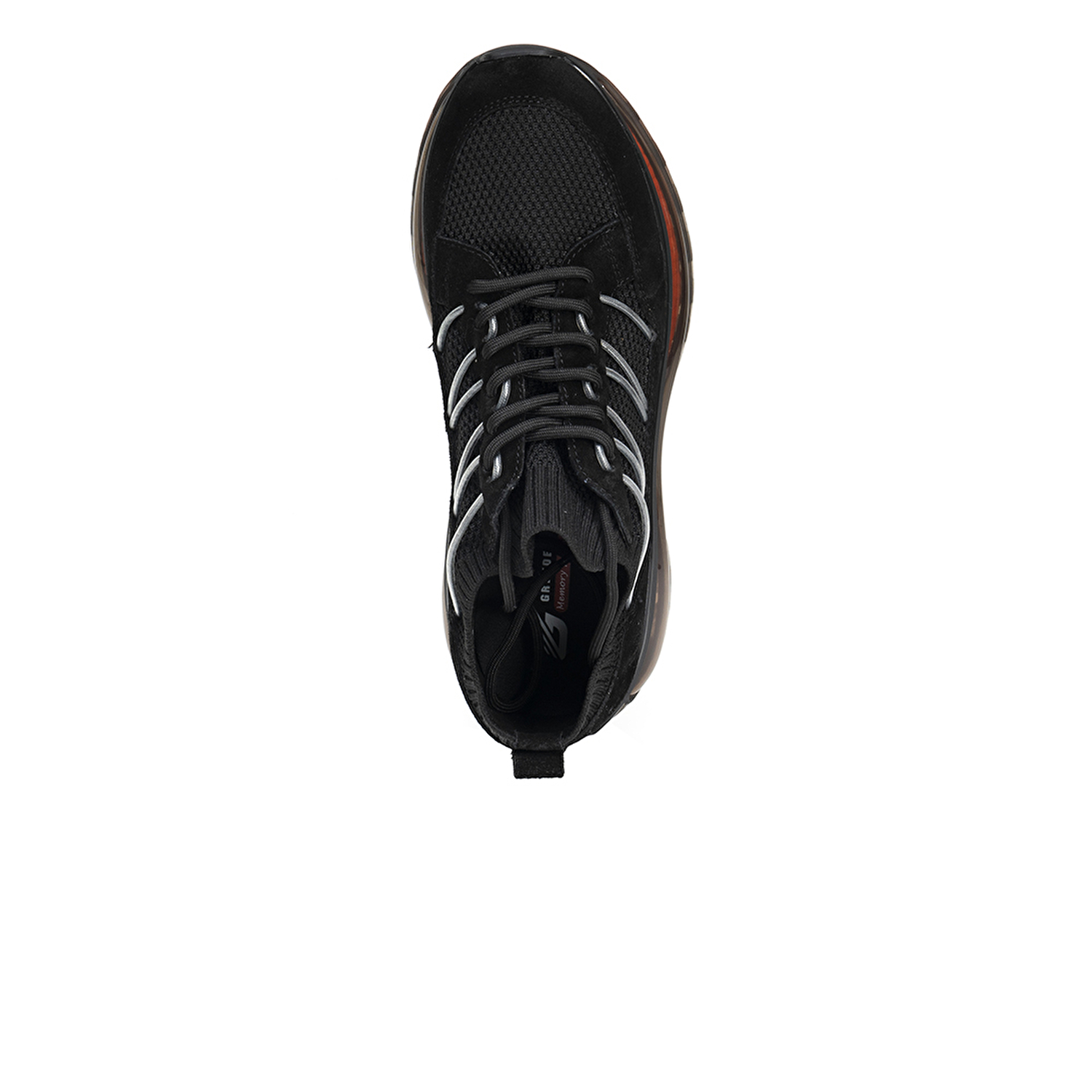 Kadın Siyah Hakiki Deri Sneaker Ayakkabı 3Y2SA32411-4