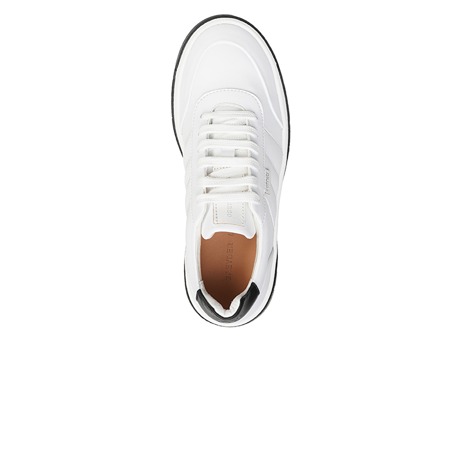 GreyderLAB Kadın Siyah Beyaz Hakiki Deri Sneaker Ayakkabı 3Y2SA45050-3