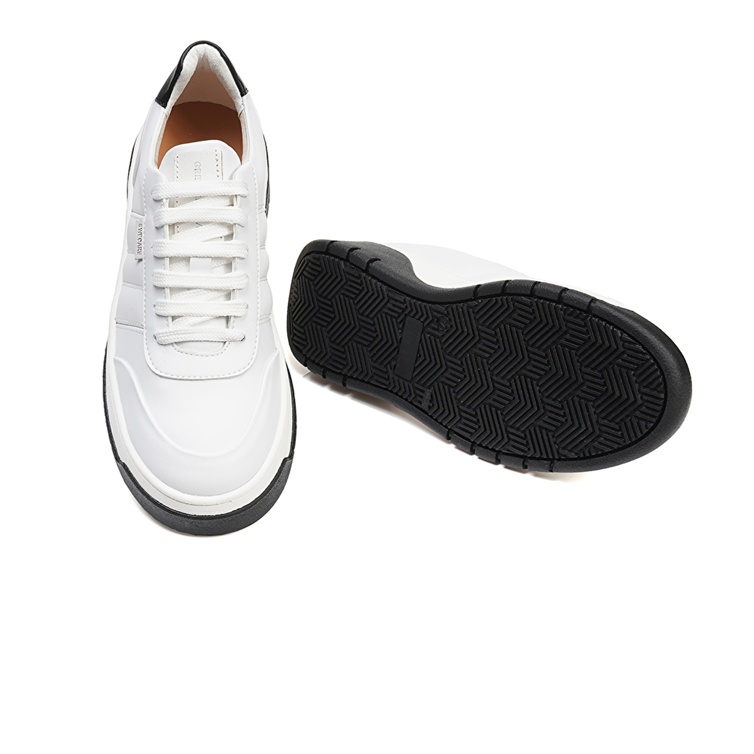 GreyderLAB Kadın Siyah Beyaz Hakiki Deri Sneaker Ayakkabı 3Y2SA45050-5