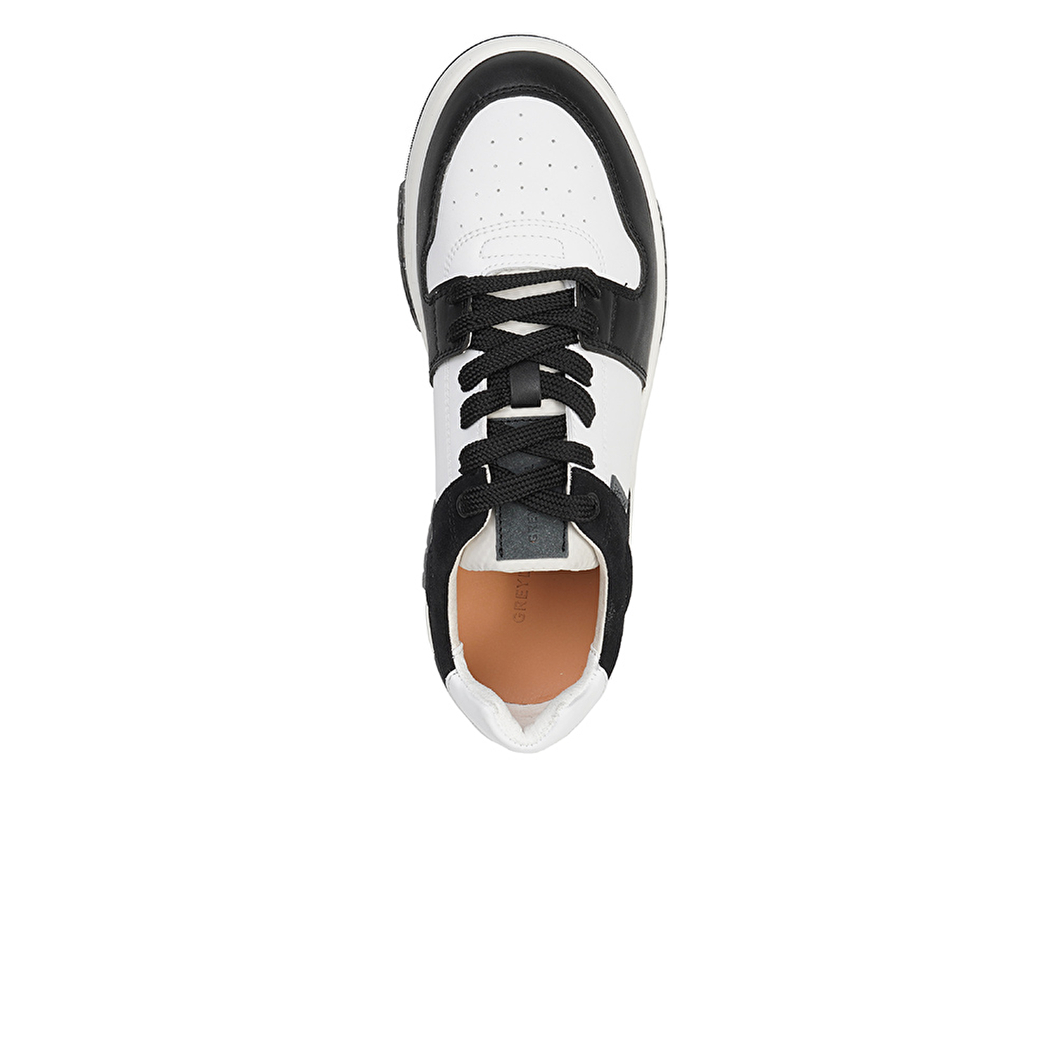 GreyderLAB Kadın Siyah Beyaz Hakiki Deri Sneaker Ayakkabı 3Y2SA45090-3