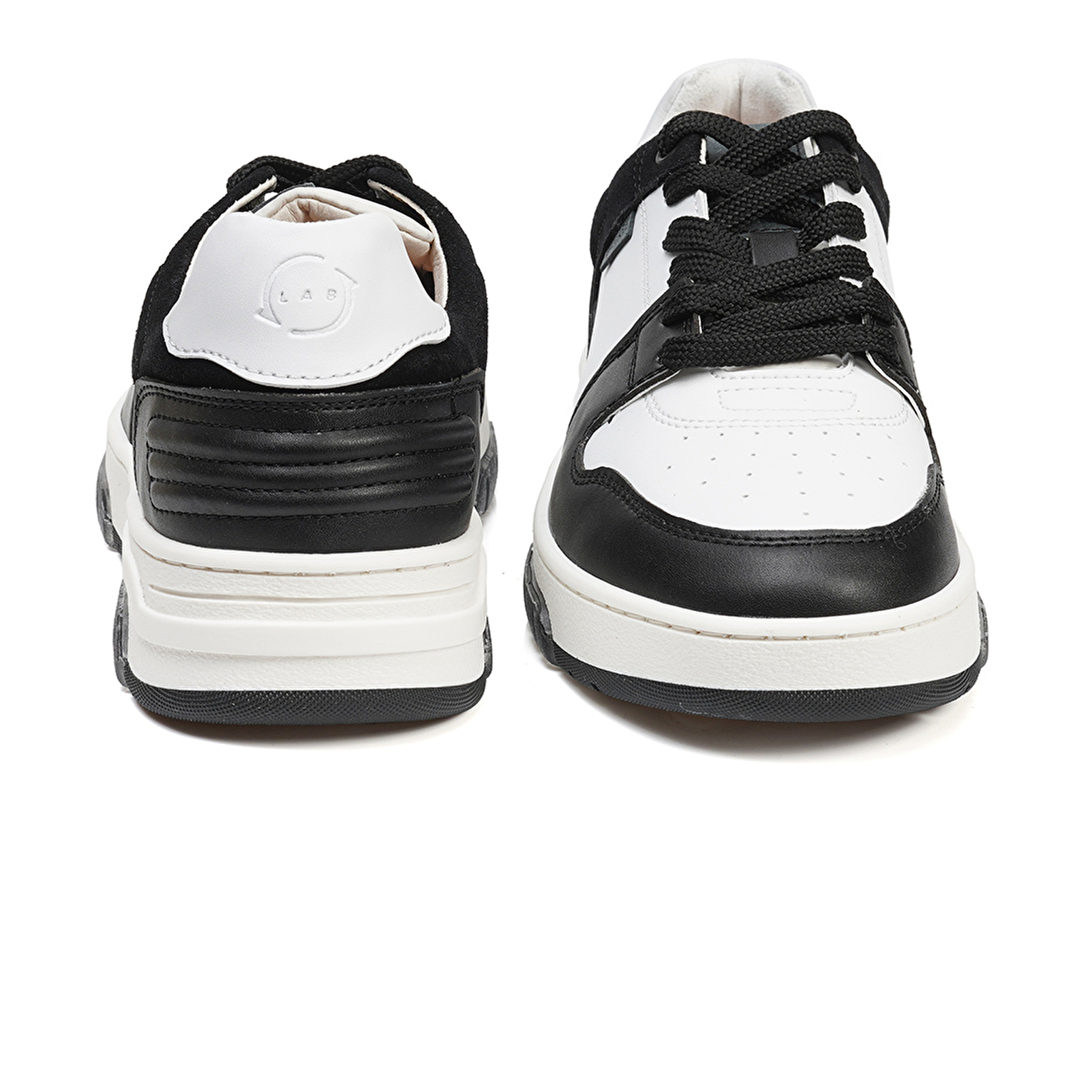 GreyderLAB Kadın Siyah Beyaz Hakiki Deri Sneaker Ayakkabı 3Y2SA45090-6