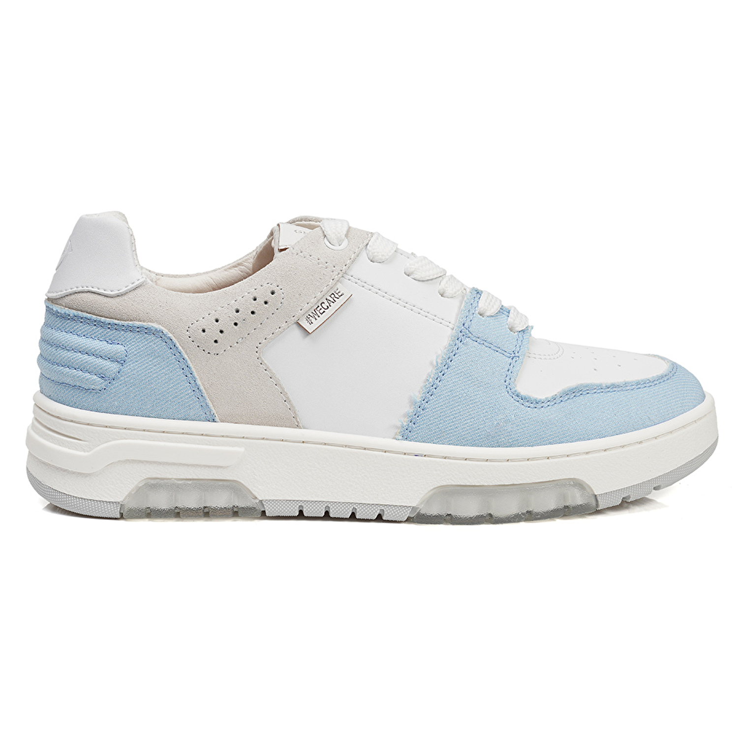 GreyderLAB Kadın Beyaz Mavi Hakiki Deri Sneaker Ayakkabı 3Y2SA45090-1