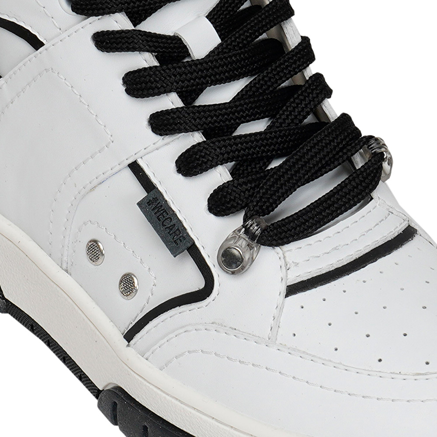GreyderLAB Kadın Beyaz Siyah Hakiki Deri Sneaker Ayakkabı 3Y2SA45091-4